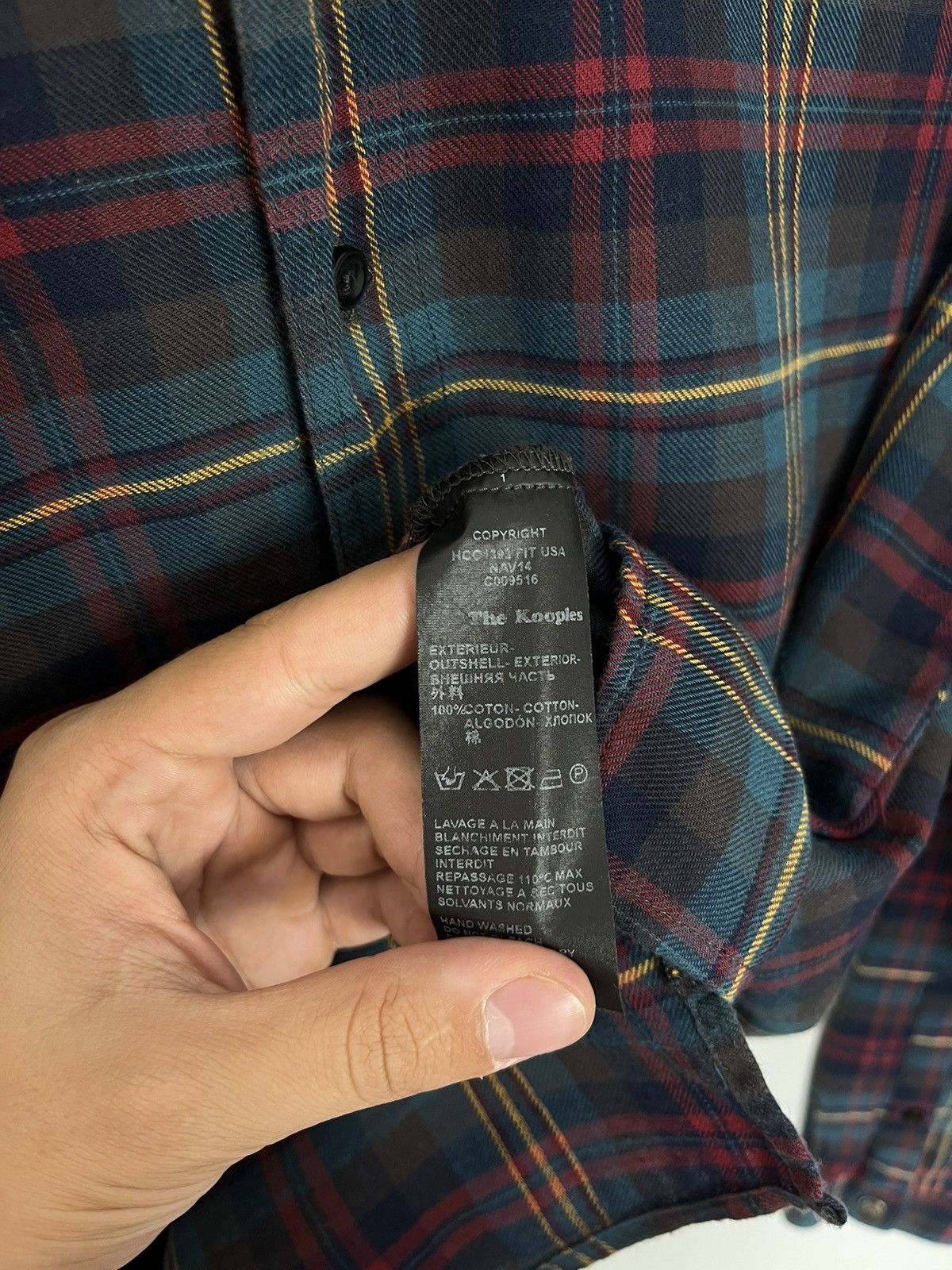 The Kooples The Kooples Plaid Cotton Long Sleeve Shirt Size US S / EU 44-46 / 1 - 8 Thumbnail