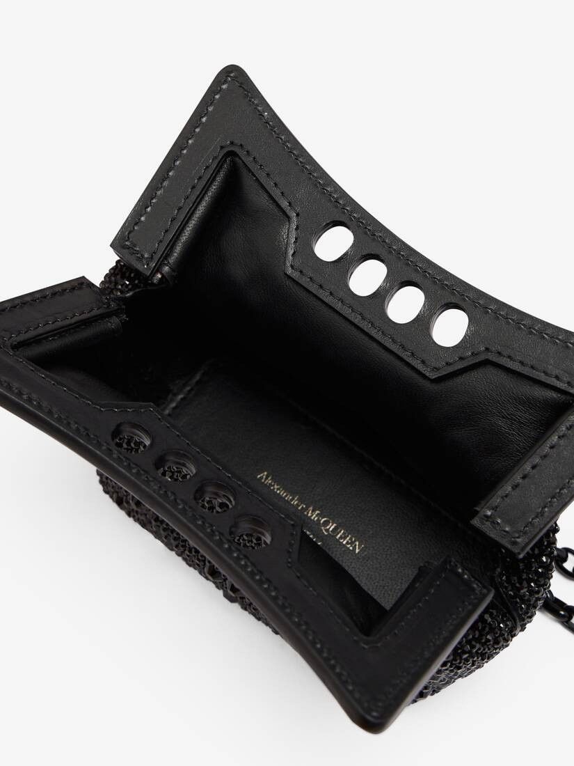 Alexander McQueen o1w1db10925 Size: OS/The Micro Peak Bag in Black Size ONE SIZE - 5 Thumbnail