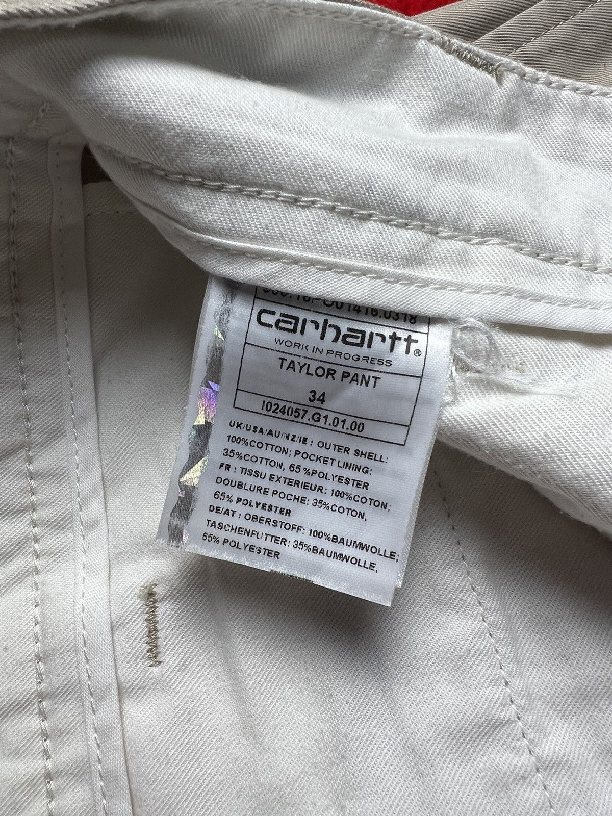 Carhartt Crazy Y2K Carhartt WIP Taylor Cropped Pants Size US 34 / EU 50 - 3 Thumbnail