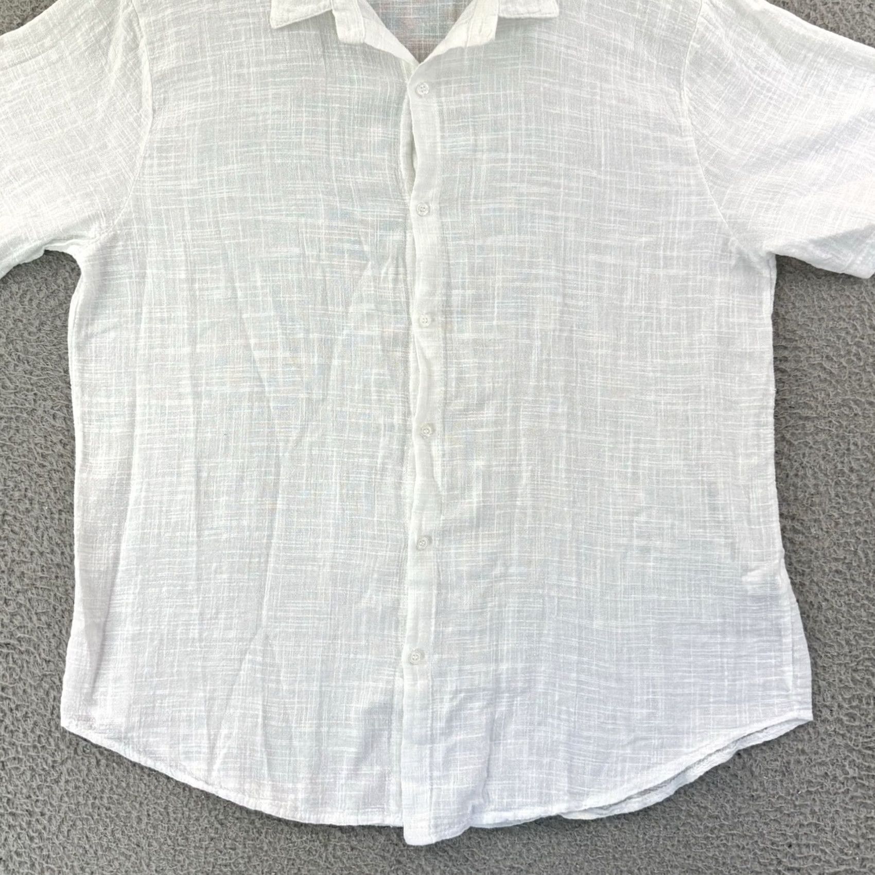 Vintage VINTAGE Made in Italy White Linen Shirt Men 2XL Short Sleeve Button-Up Collared Casual Beach Preppy Size US XXL / EU 58 / 5 - 2 Thumbnail