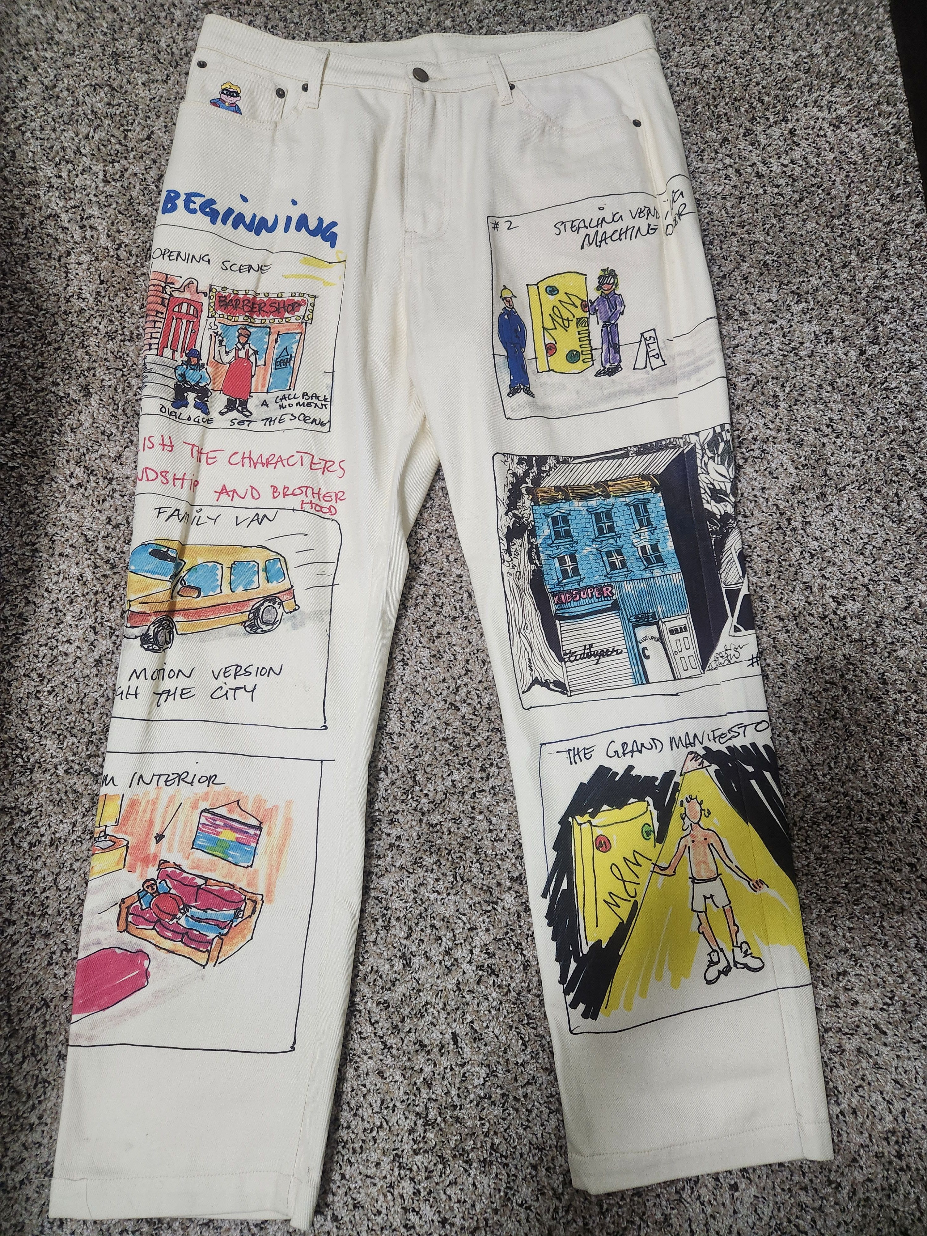 KidSuper KidSuper Screenplay Jeans Size US 34 / EU 50 - 2 Thumbnail
