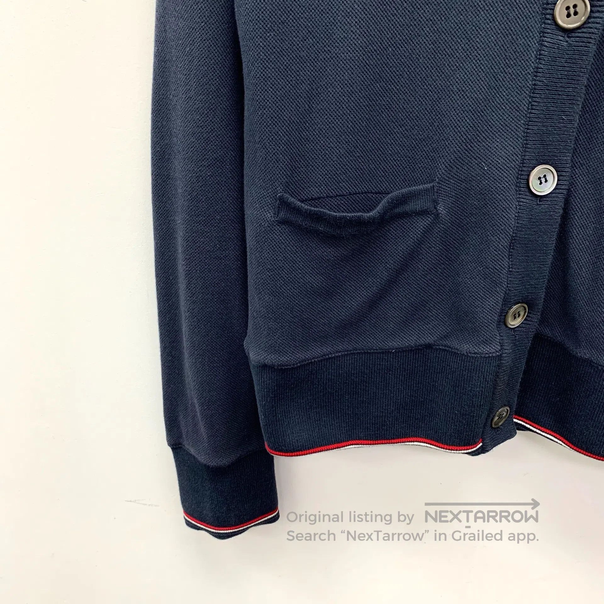 Thom Browne Thom Browne Dark blue cotton round neck long sleeve single Size M / US 6-8 / IT 42-44 - 4 Thumbnail
