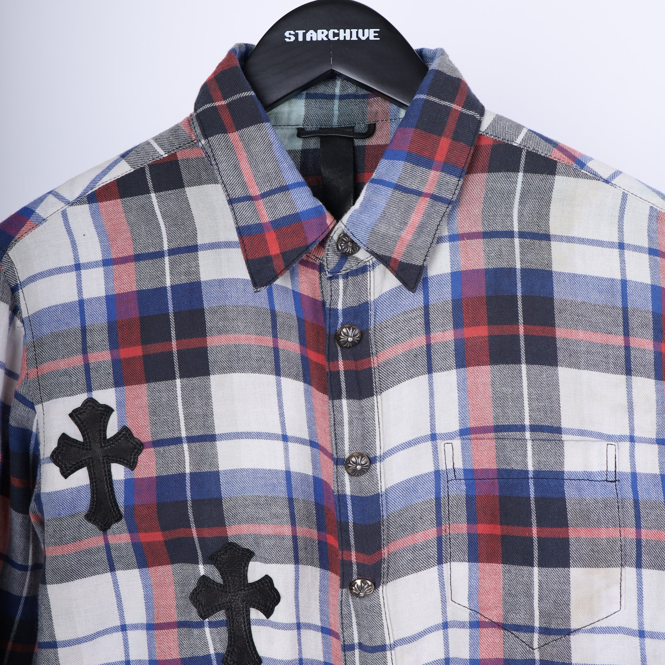 Chrome Hearts Chrome Hearts PATCHWORK FLANNEL SZ S Size US S / EU 44-46 / 1 - 6 Thumbnail