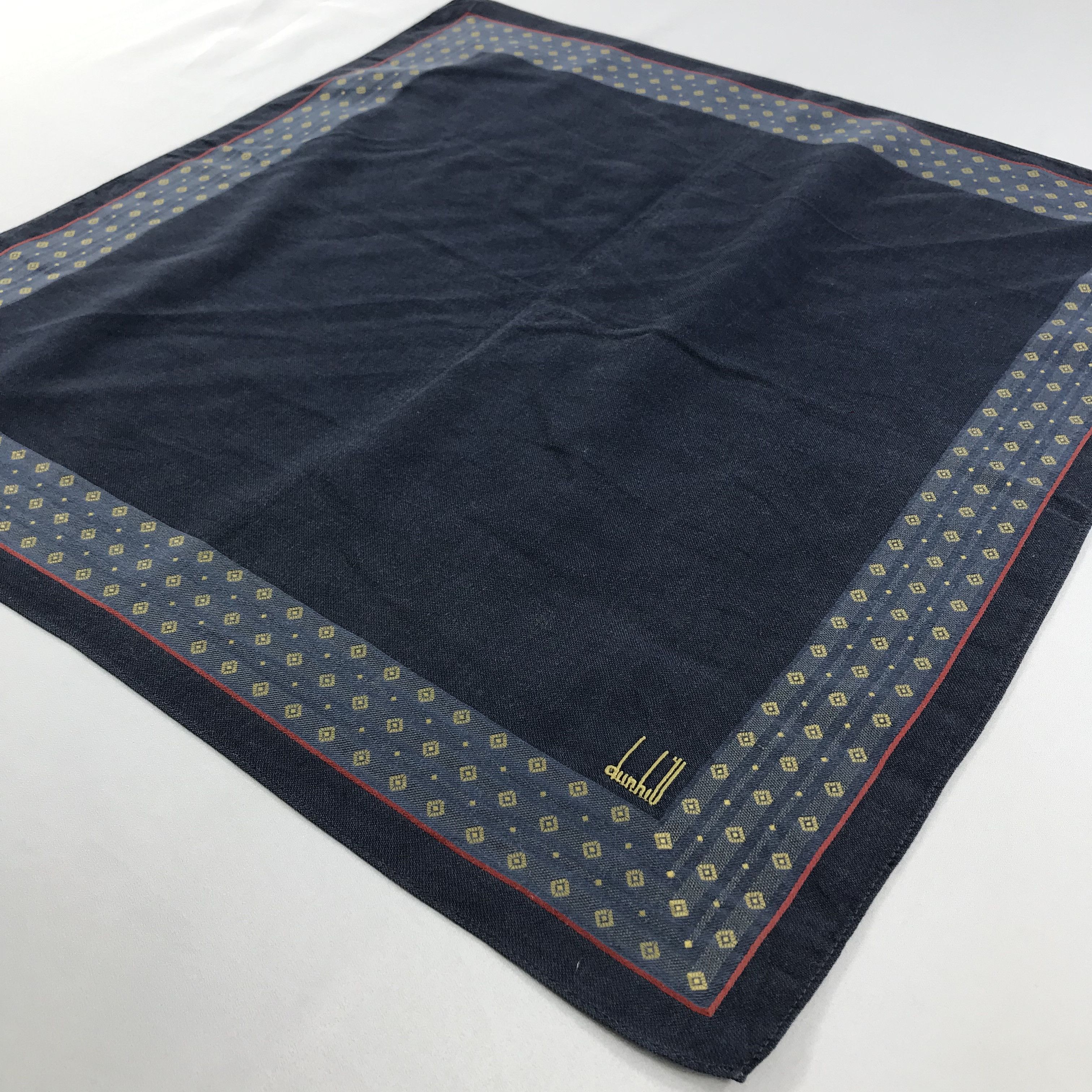 Alfred Dunhill × Vintage Dunhill Bandana / Handkerchief / Neckerchief - S2047 Size ONE SIZE - 2 Thumbnail