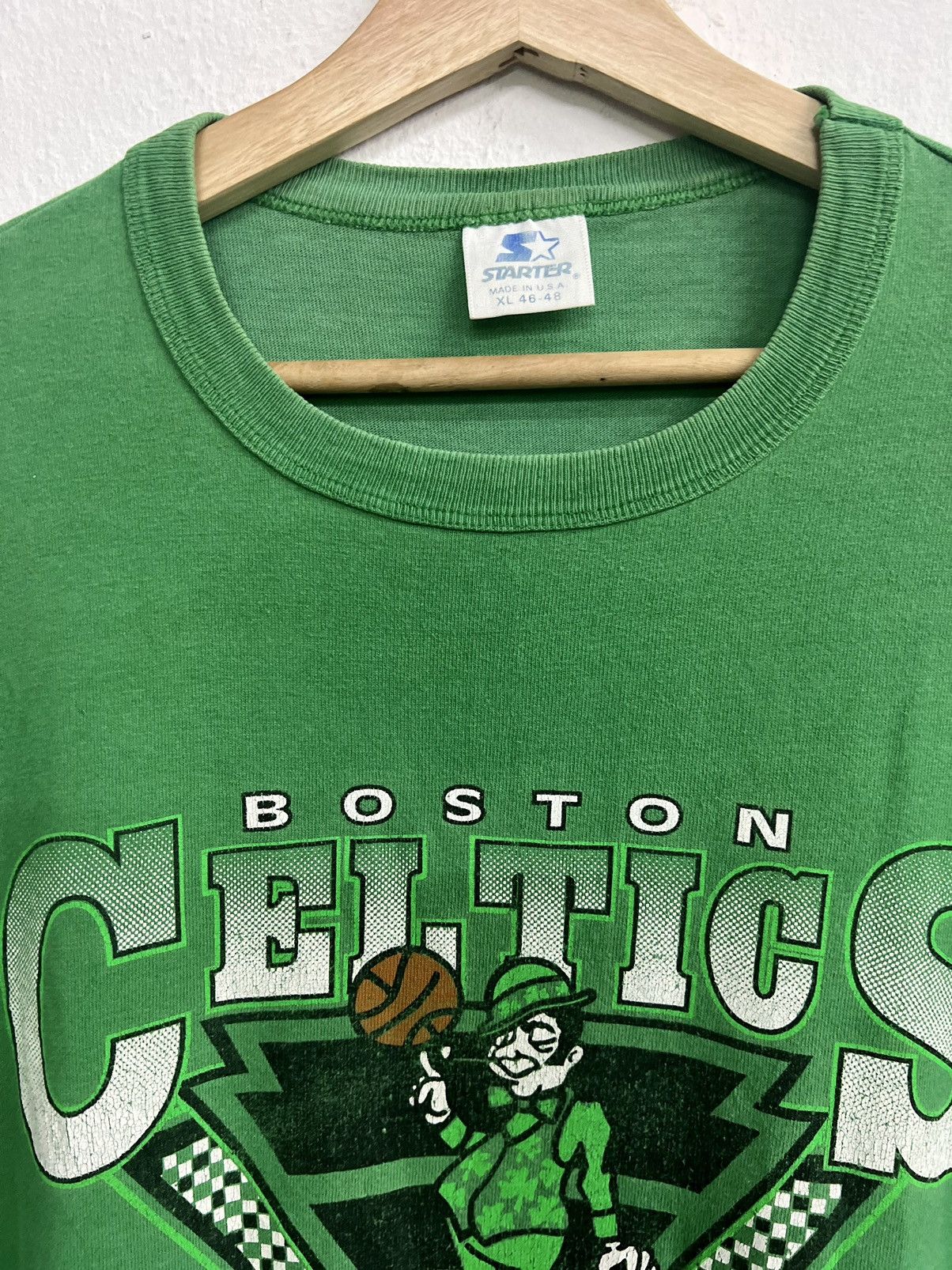 NBA × Starter × Vintage Vintage 90s Starter NBA Boston Celtics Tee Size US XL / EU 56 / 4 - 6 Thumbnail