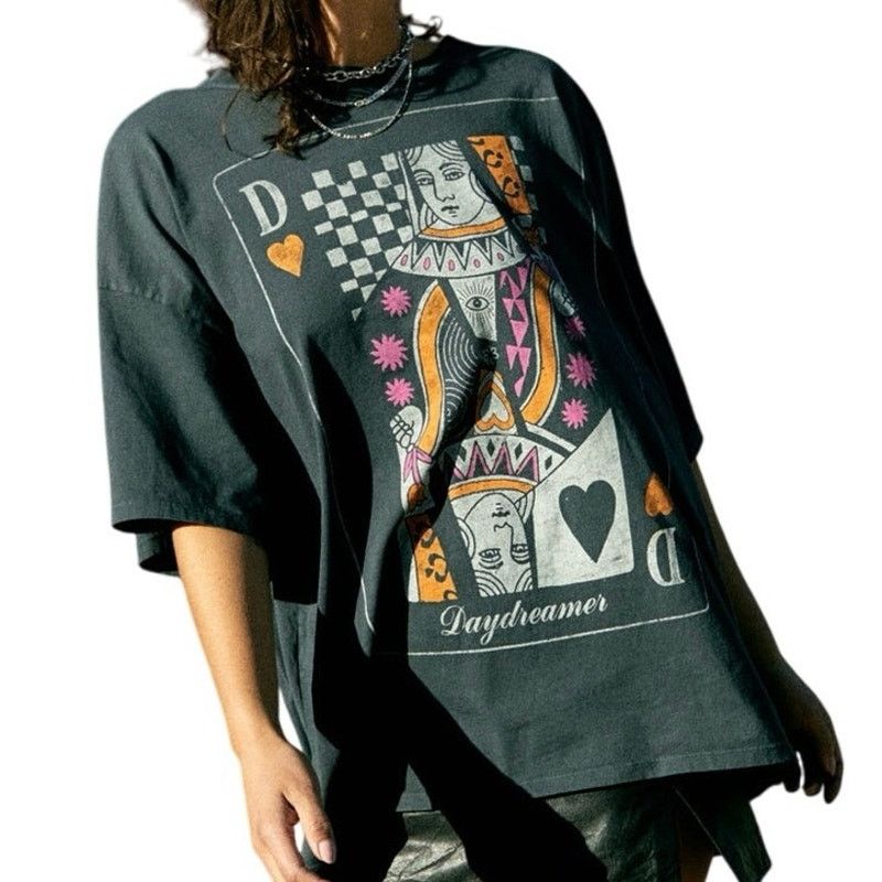 Daydreamer DAYDREAMER Queen One Size / OS Tee in Vintage Black New Size ONE SIZE - 7 Thumbnail