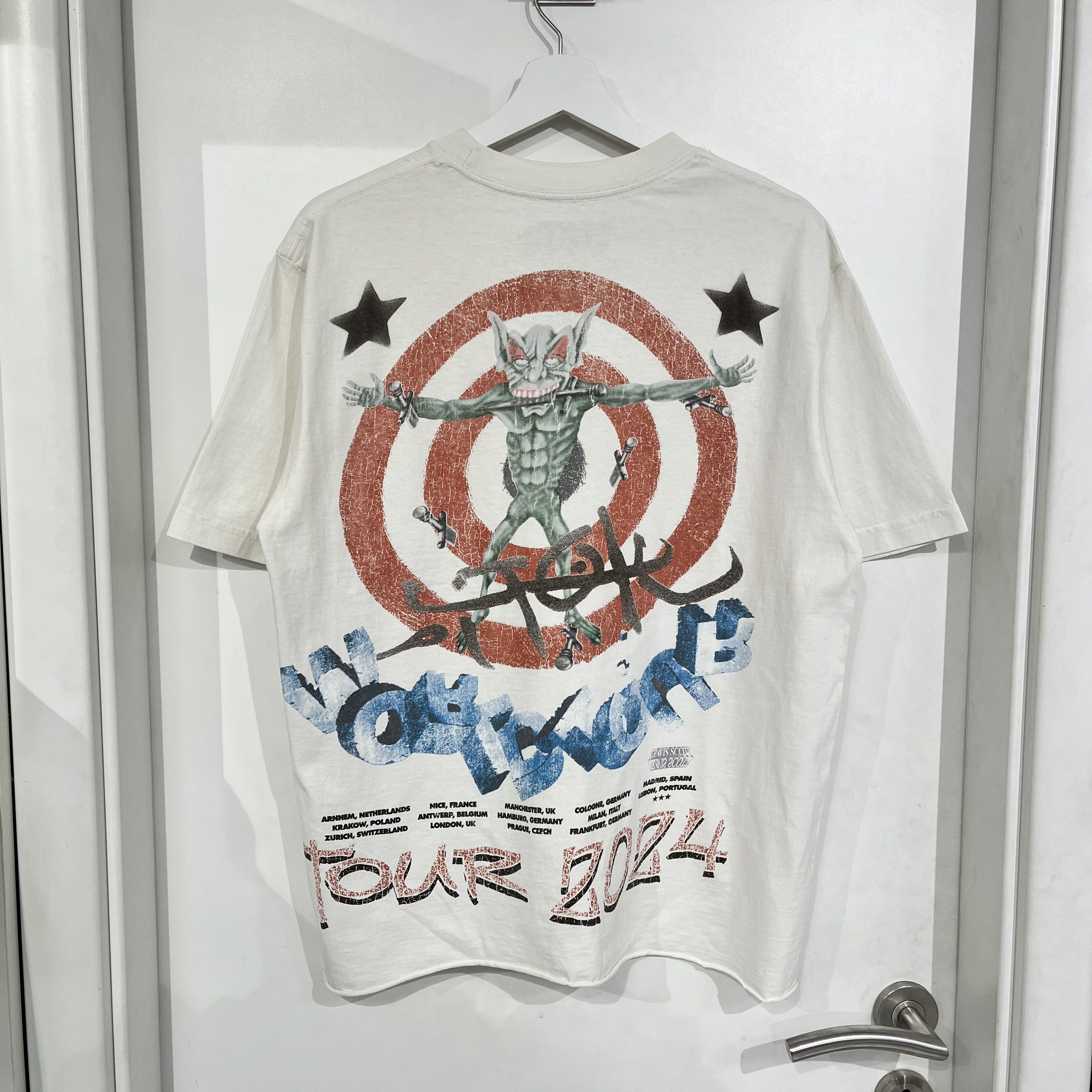Travis Scott Travis Scott Utopia Euro Tour Tee Size US M / EU 48-50 / 2 - 2 Thumbnail