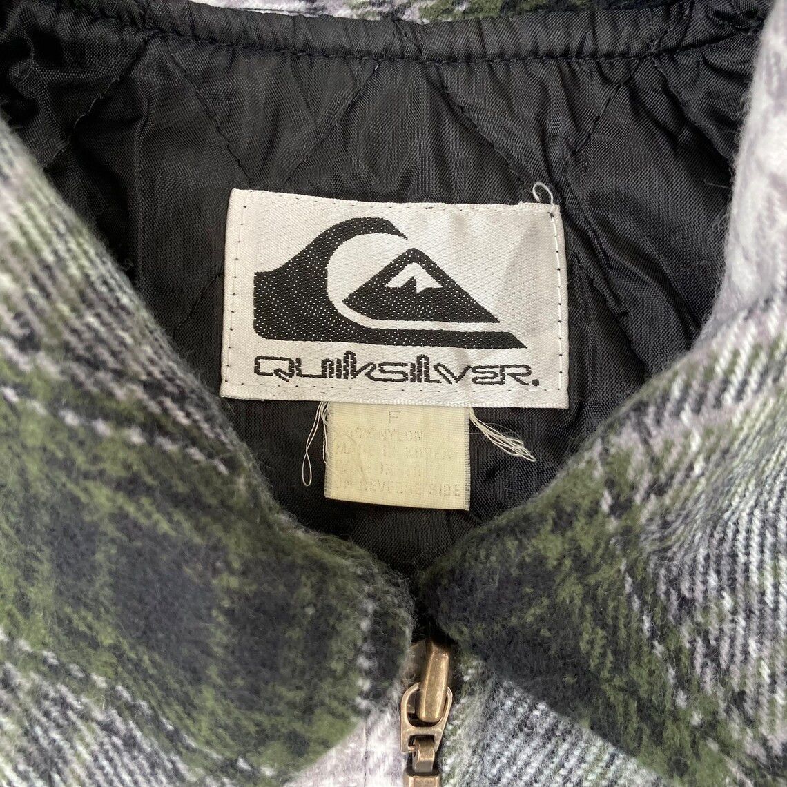 Flannel Vtg Quiksilver Surf Flannel Plaid Shadow 90s Shirt Size US XL / EU 56 / 4 - 3 Thumbnail