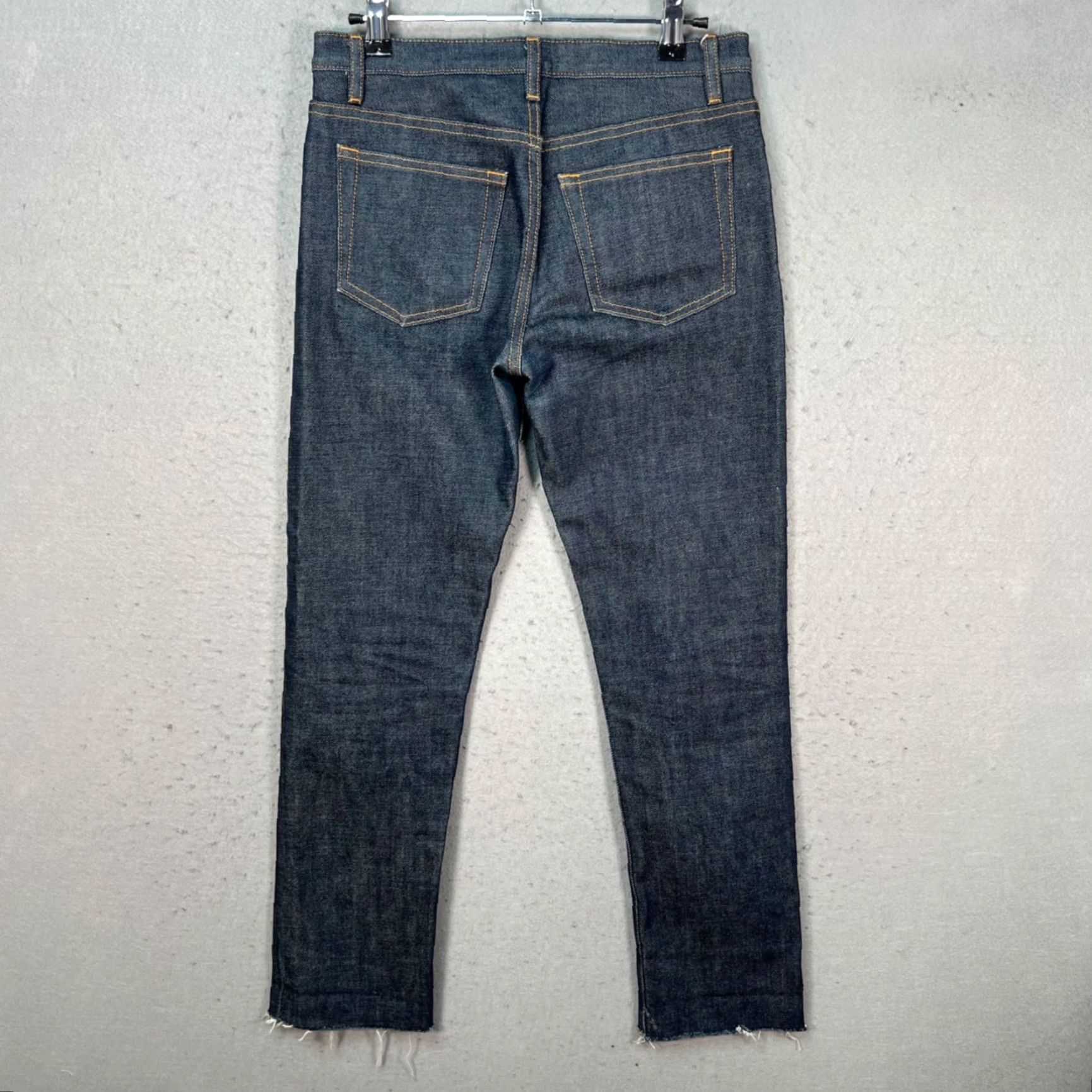 A.P.C. A.P.C. Womens Size 26 New Cure F Slim Fit Raw Hem Jeans Cotton Blue Denim Size 26" / US 2 / IT 38 - 2 Thumbnail