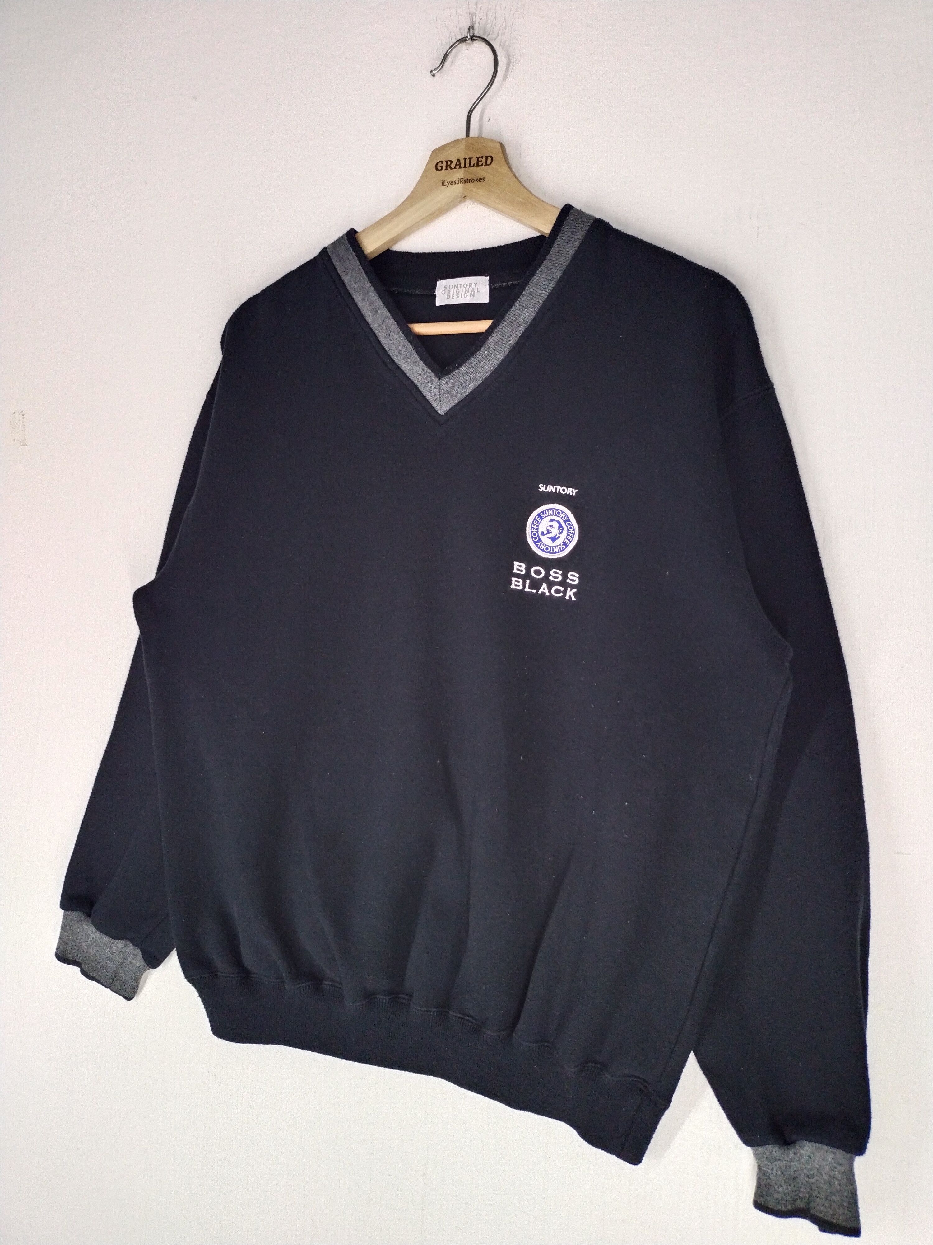 Japanese Brand × Vintage Vintage Suntory Boss Coffee Spellout Sweatshirt Size US M / EU 48-50 / 2 - 2 Thumbnail