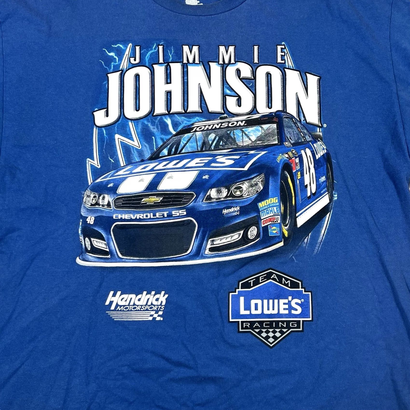 NASCAR Jimmie Johnson Shirt Mens 2XL NASCAR Blue Racing Hendrick Motorsport T-Shirt Size US XXL / EU 58 / 5 - 2 Thumbnail