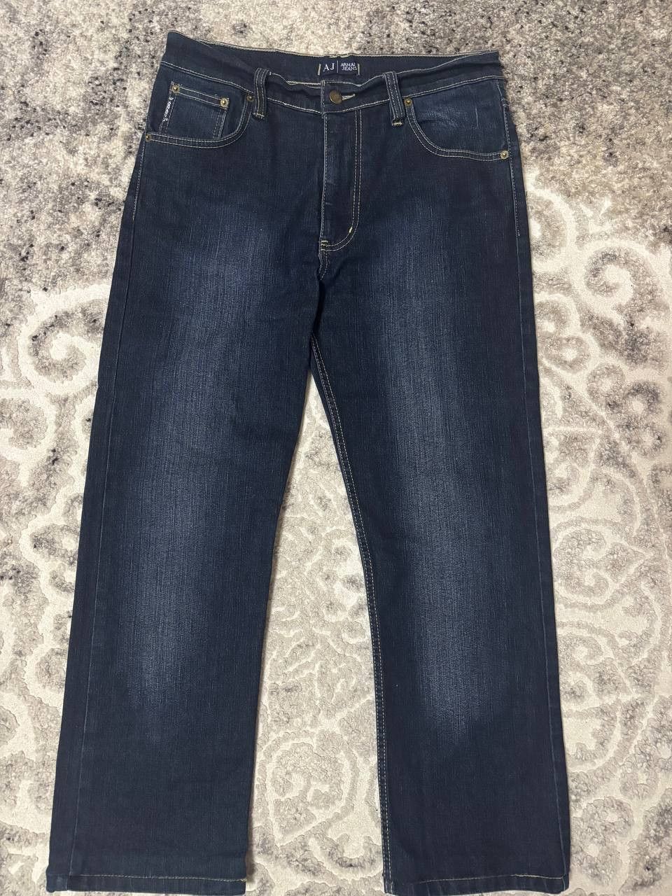 Armani Armani Jeans – Dark Wash Straight Fit Denim Size US 33 - 2 Thumbnail
