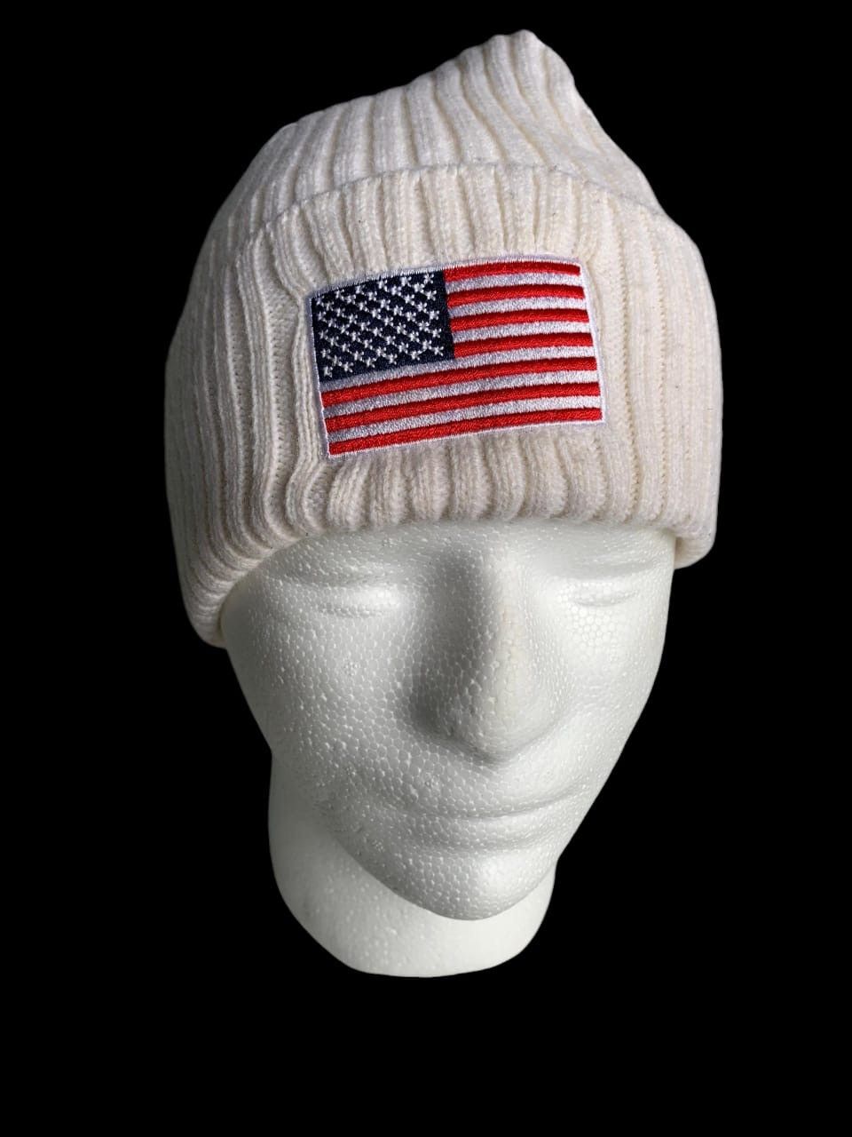 Japanese Brand × New Era American Flag Big Logo New Era Beanie Hats Size ONE SIZE - 4 Thumbnail