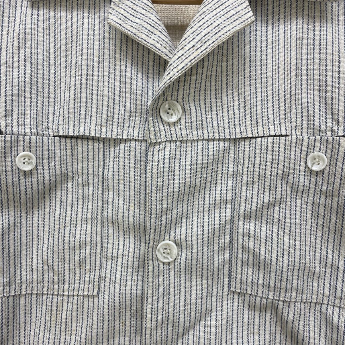 Vintage 💥Vintage 80s Robson Worker Shirt Jacket Hikory Stripe Style Size US M / EU 48-50 / 2 - 12 Thumbnail