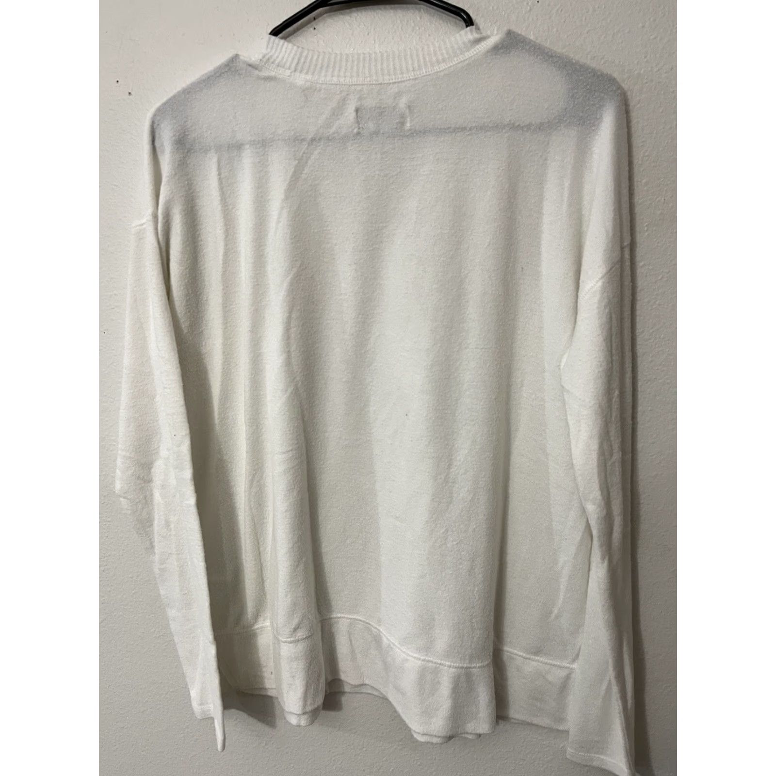 Lucky Brand Lucky Brand Women's Sweater Casual Long Sleeve Round Neck Small White Viscose Pullover Outdoor Size S / US 4 / IT 40 - 2 Thumbnail