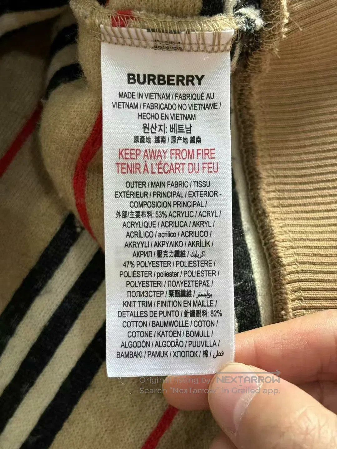 Burberry burberry striped sweater size m. Size US M / EU 48-50 / 2 - 4 Thumbnail