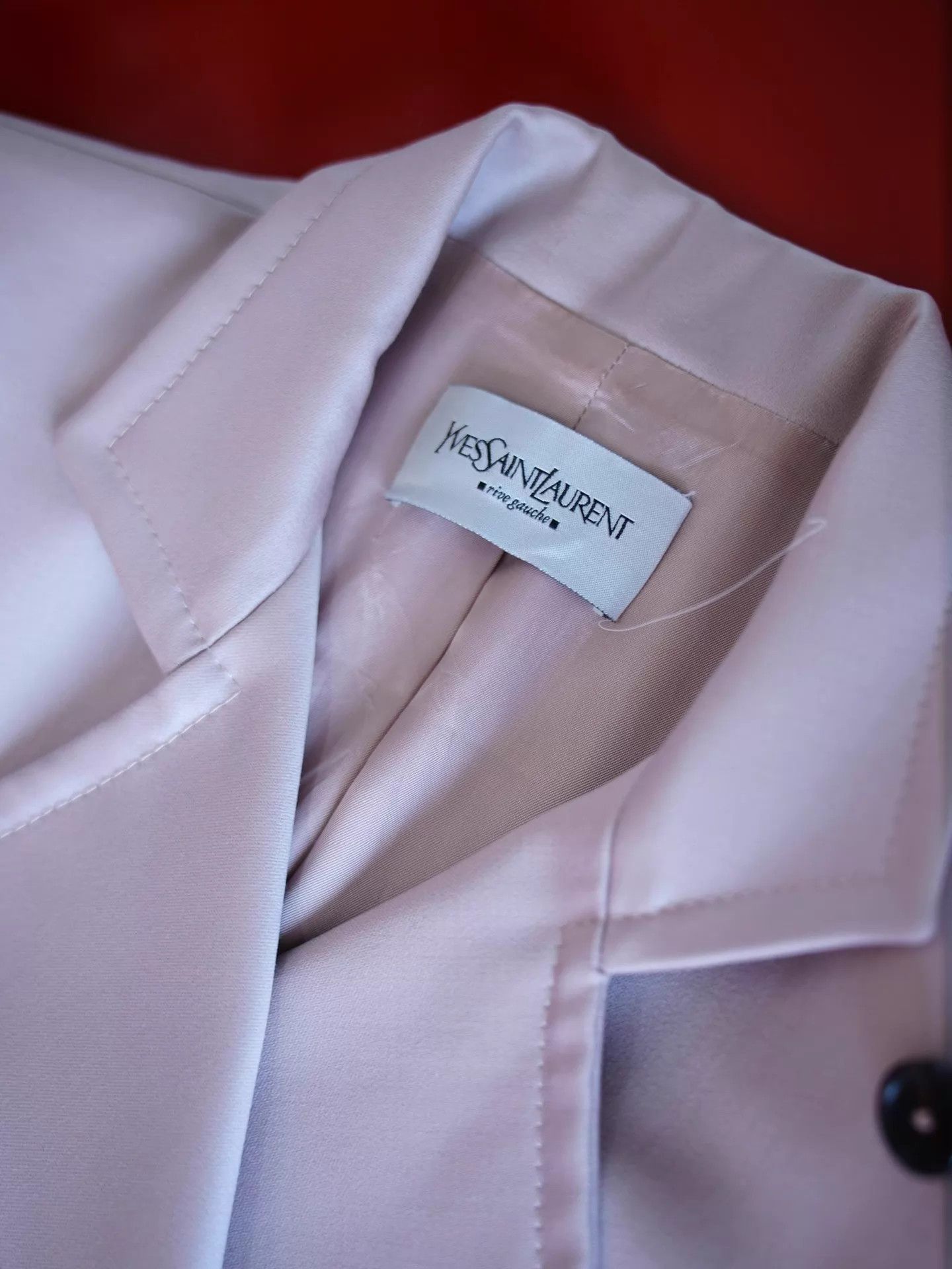 Yves Saint Laurent YSL 2003 Tom Ford Lavender Wool Trench Coat Fr34/XS-S Size XS / US 0-2 / IT 36-38 - 4 Thumbnail