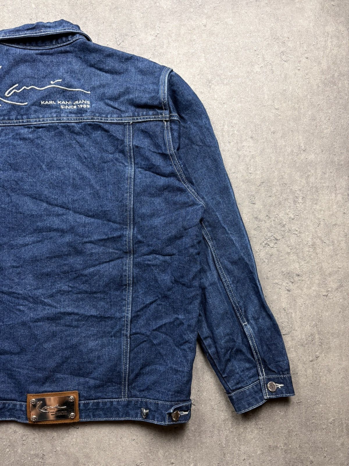 Karl Kani Karl Kani Vintage Denim Jacket – Embroidered Logo big logo Size US M / EU 48-50 / 2 - 3 Thumbnail