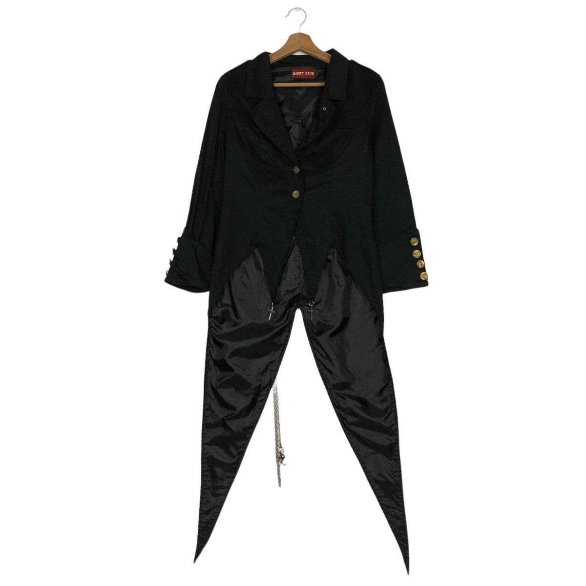 Japanese Brand 🔥VINTAGE RARE BIKER JACKET PUNK DESIGN BODY LINE JAPAN Size US S / EU 44-46 / 1 - 3 Thumbnail