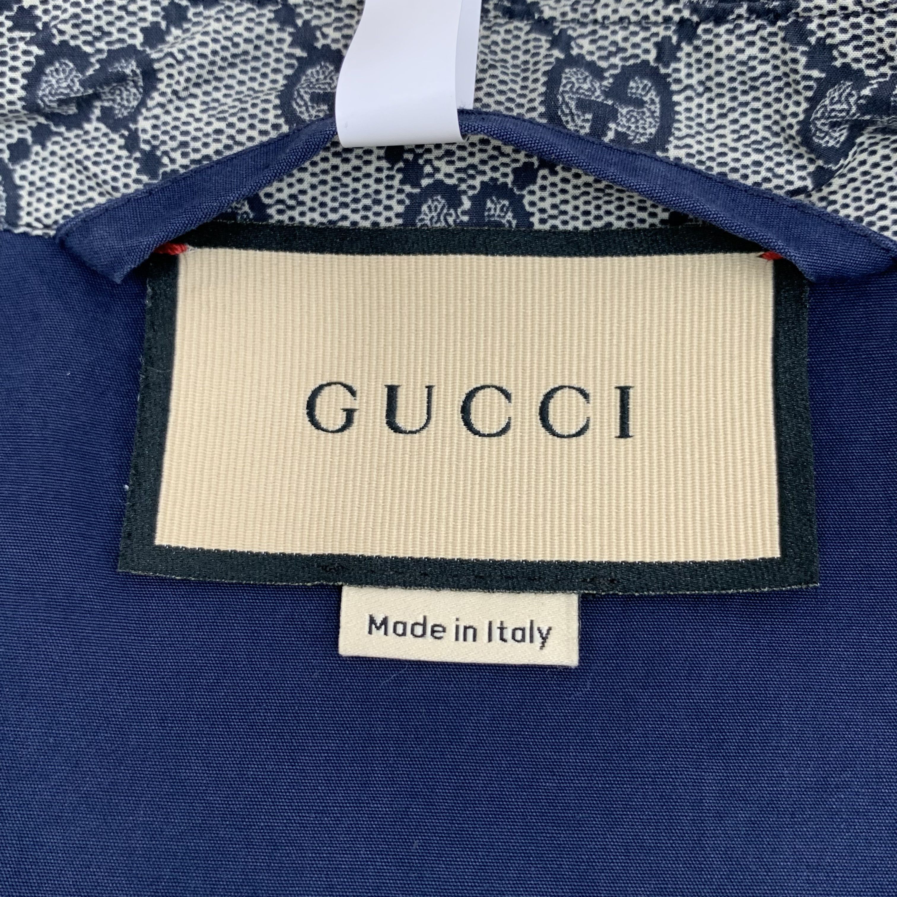 Gucci Gucci Cotton Zip-Up Jacket with Logo Jacquard (Size S) Size US S / EU 44-46 / 1 - 2 Thumbnail