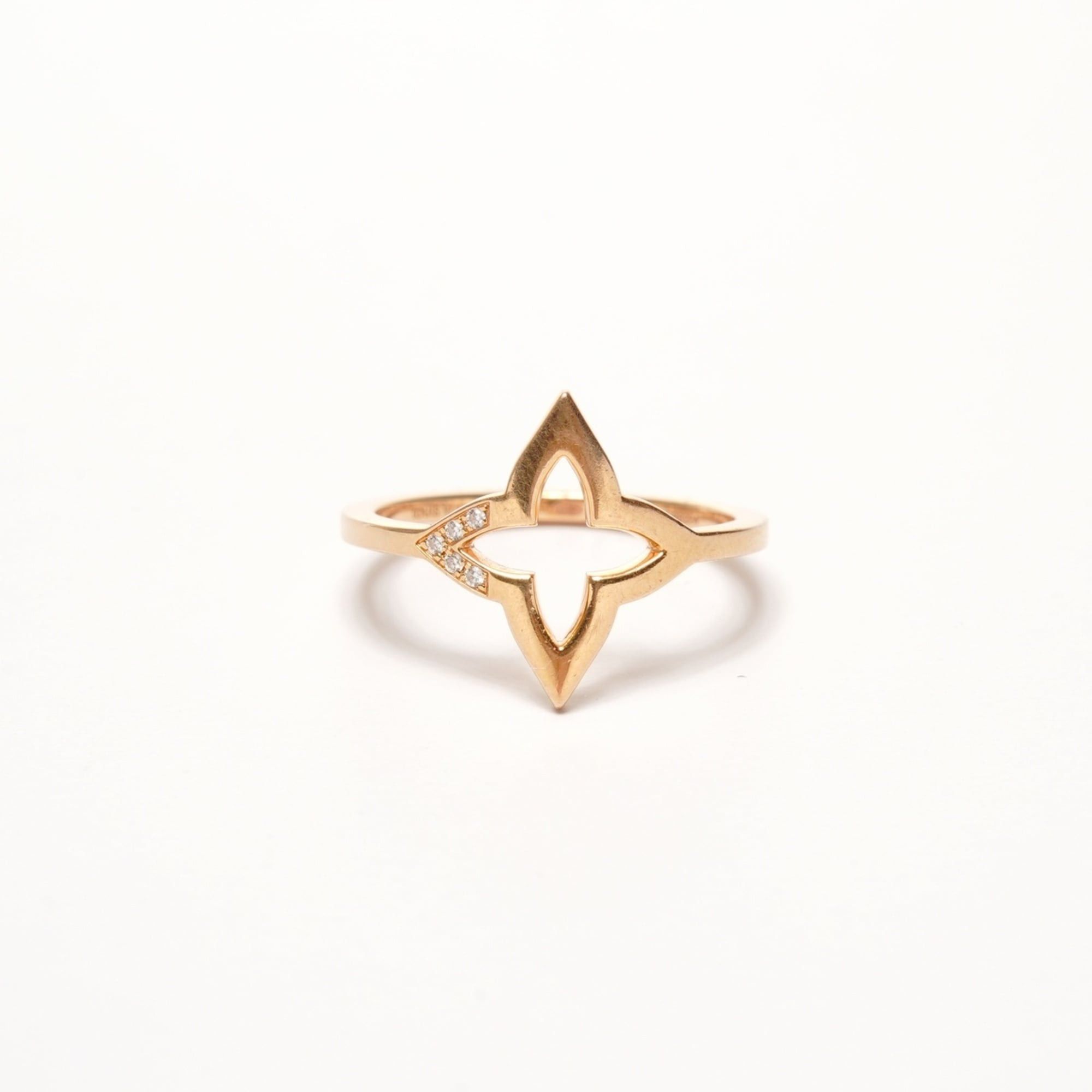 Louis Vuitton Louis Vuitton Blossom 750K18 Gold Ring with Diamonds #14 Size ONE SIZE - 1 Thumbnail