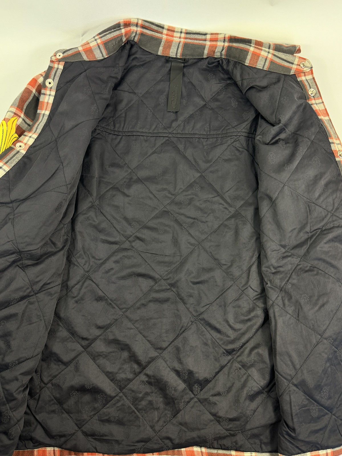 Chrome Hearts PADEED CHECKED OVERSHIRT WITH SILVER BUTTONS Size US L / EU 52-54 / 3 - 5 Thumbnail