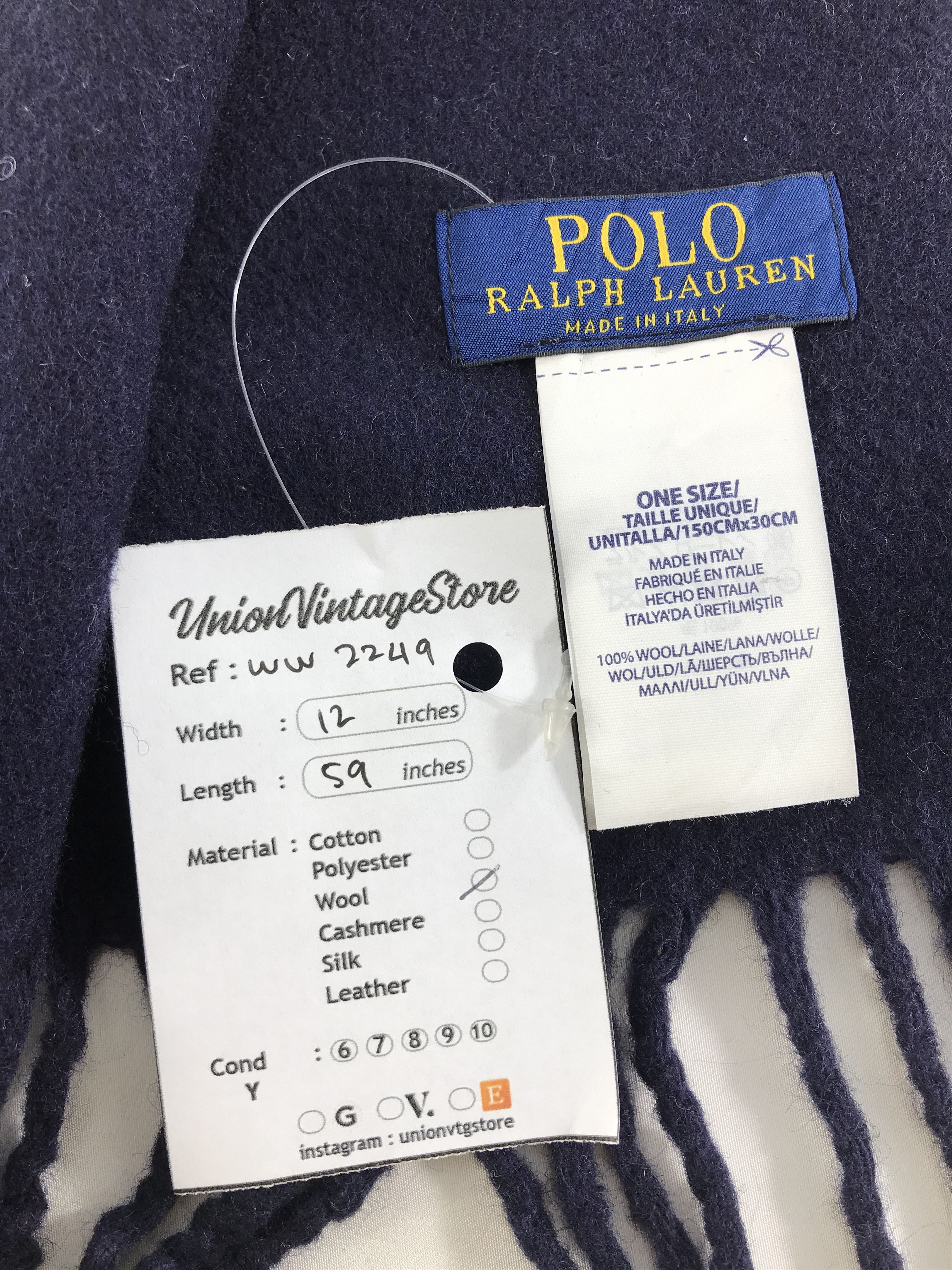 Polo Ralph Lauren × Vintage Polo Ralph Lauren Scarf / Muffler / Neckwear - WW2249 Size ONE SIZE - 5 Thumbnail