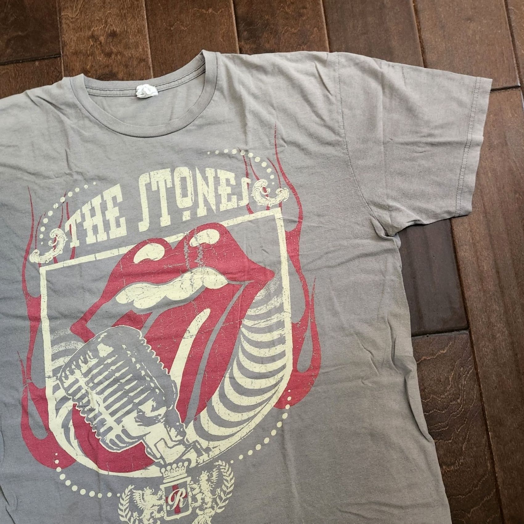 Logo 7 VINTAGE Rolling Stones T Shirt Mens 2X Gray Tongue Logo Graphic Rock Band Tee Size US XXL / EU 58 / 5 - 5 Thumbnail