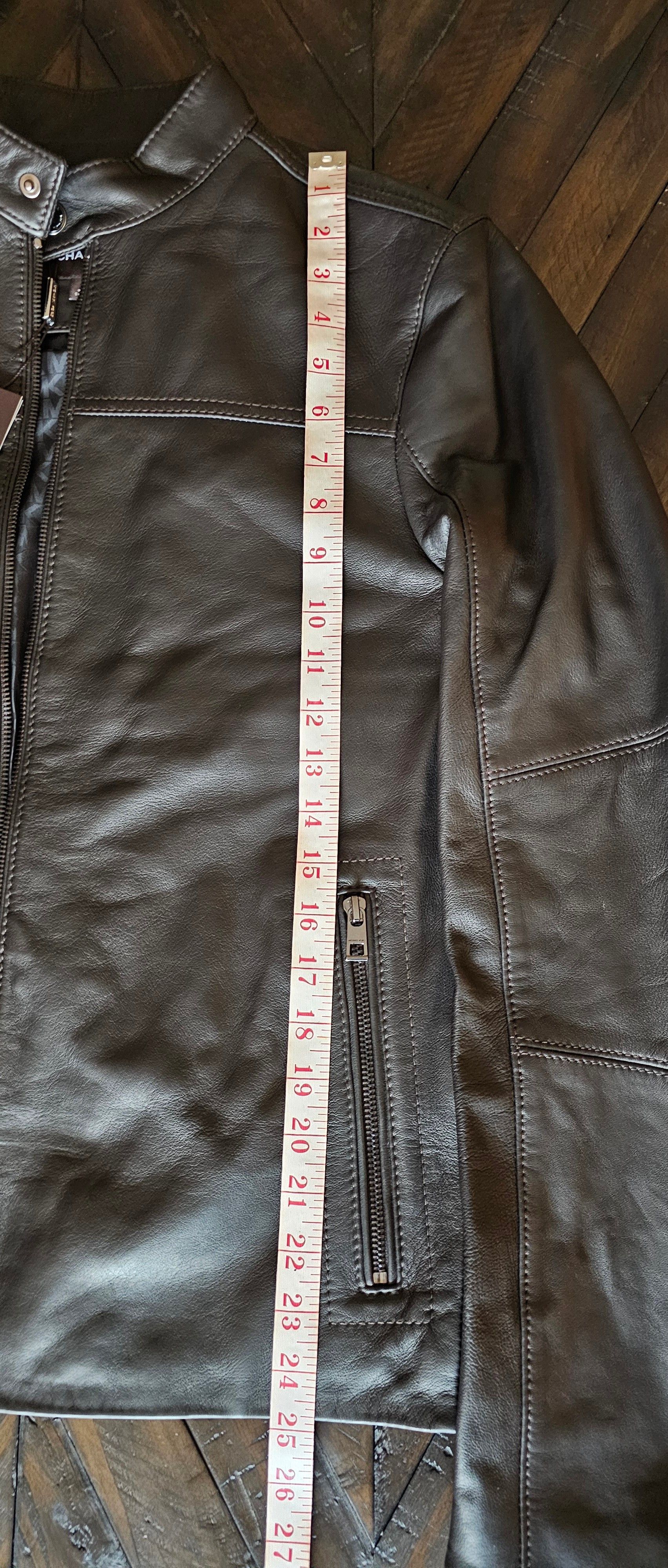 Michael Kors Michael Kors Men's Leather Racer Jacket New with tag Size US S / EU 44-46 / 1 - 15 Thumbnail