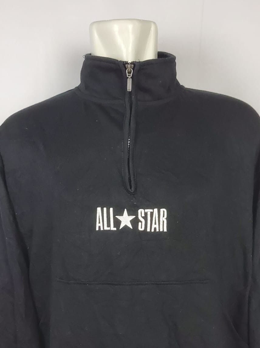 Converse × Vintage 90's CONVERSE ALL STAR ZIPPER JACKET Size US L / EU 52-54 / 3 - 4 Thumbnail