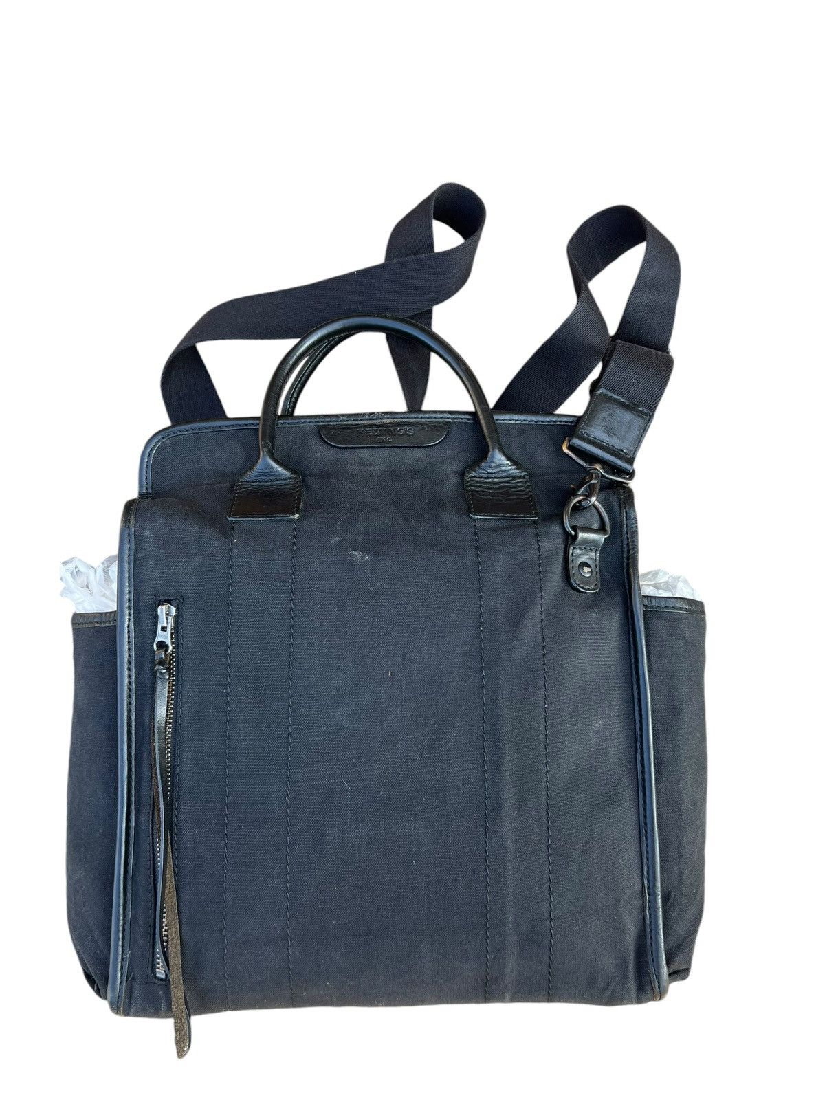 Vintage Vintage Heming’s Inc. X Rootote Japan Fade Black Canvas Bag Size ONE SIZE - 9 Thumbnail