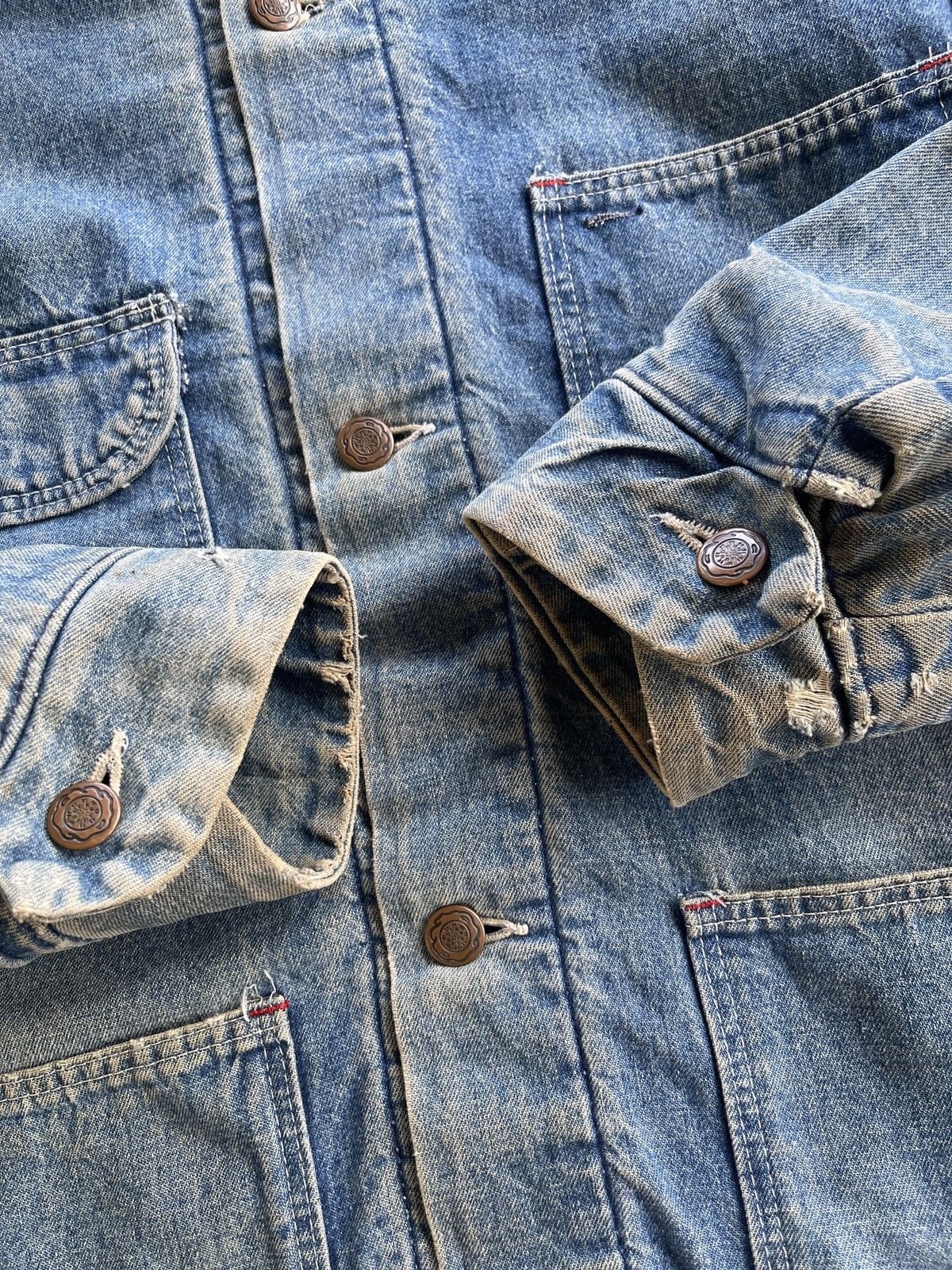 Vintage 70s Big Ben Wrangler Blanket Workwear Denim Size US M / EU 48-50 / 2 - 16 Thumbnail