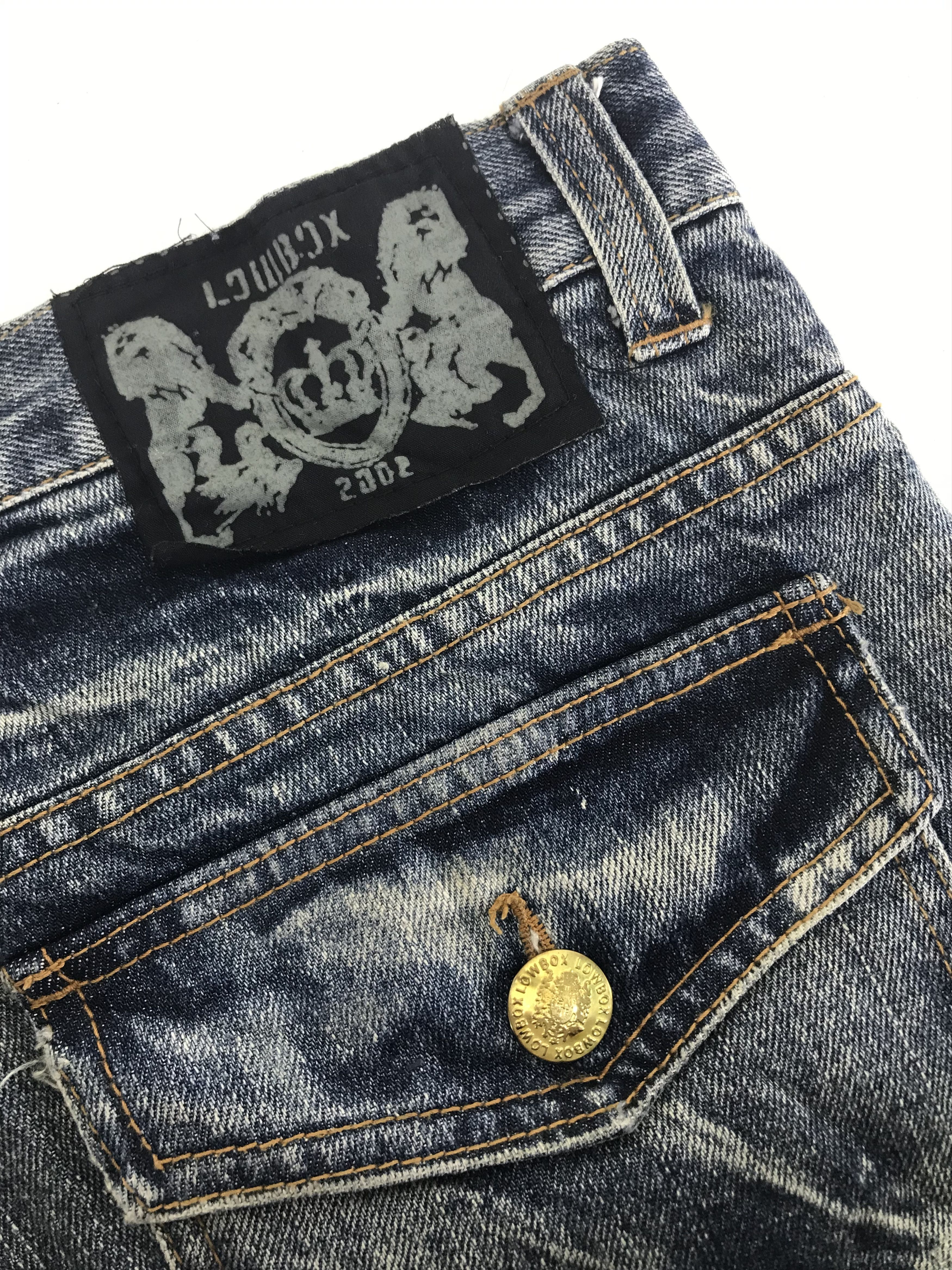 LOWBOX Lowbox Japanese Ripped Style Flare Jeans Bell Bottom Denim Size US 32 / EU 48 - 12 Thumbnail