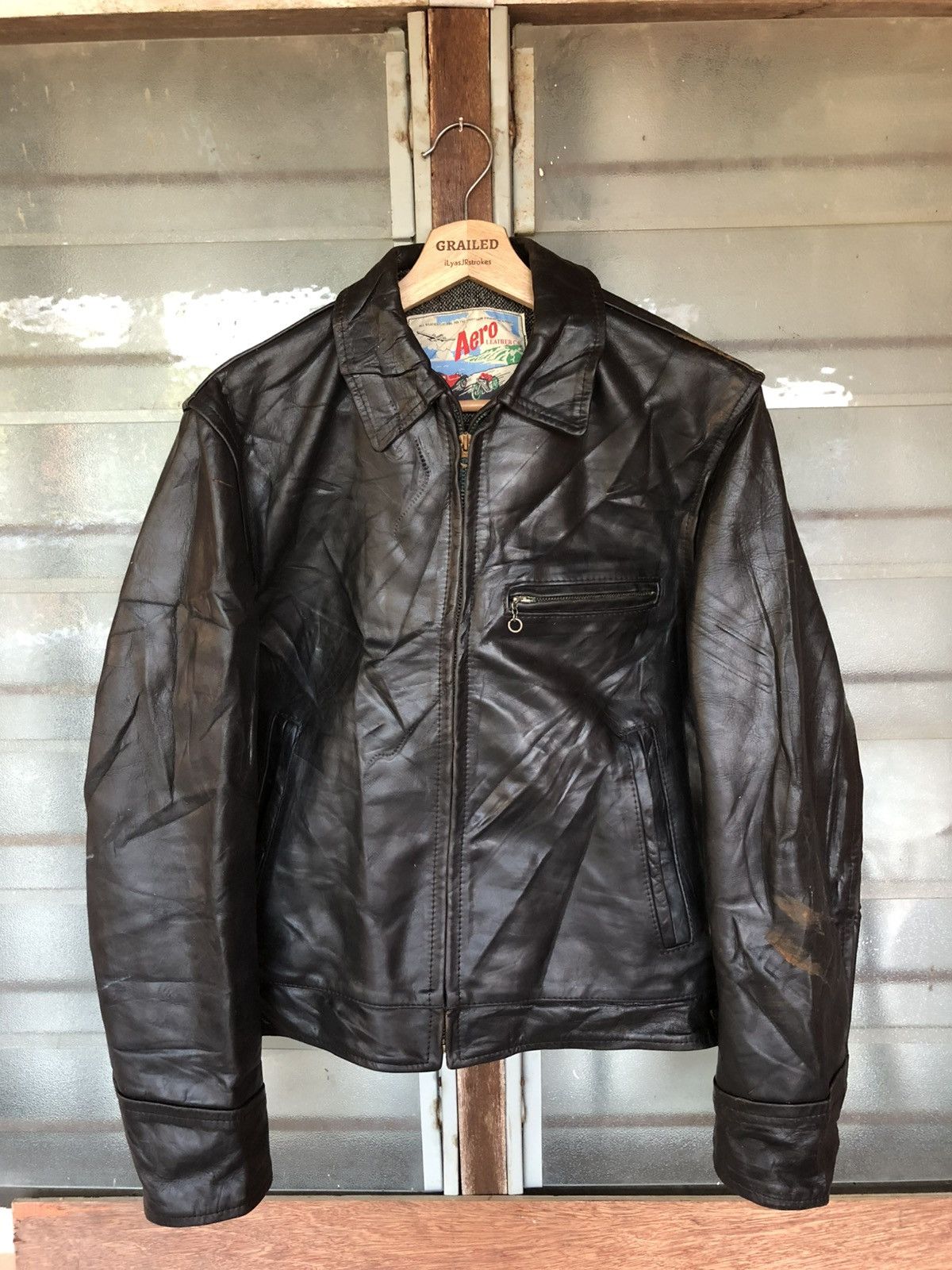 Aero Leathers Vintage Aero Leathers Genuine Horsehide Motorcycle Jacket Size US M / EU 48-50 / 2 - 2 Thumbnail