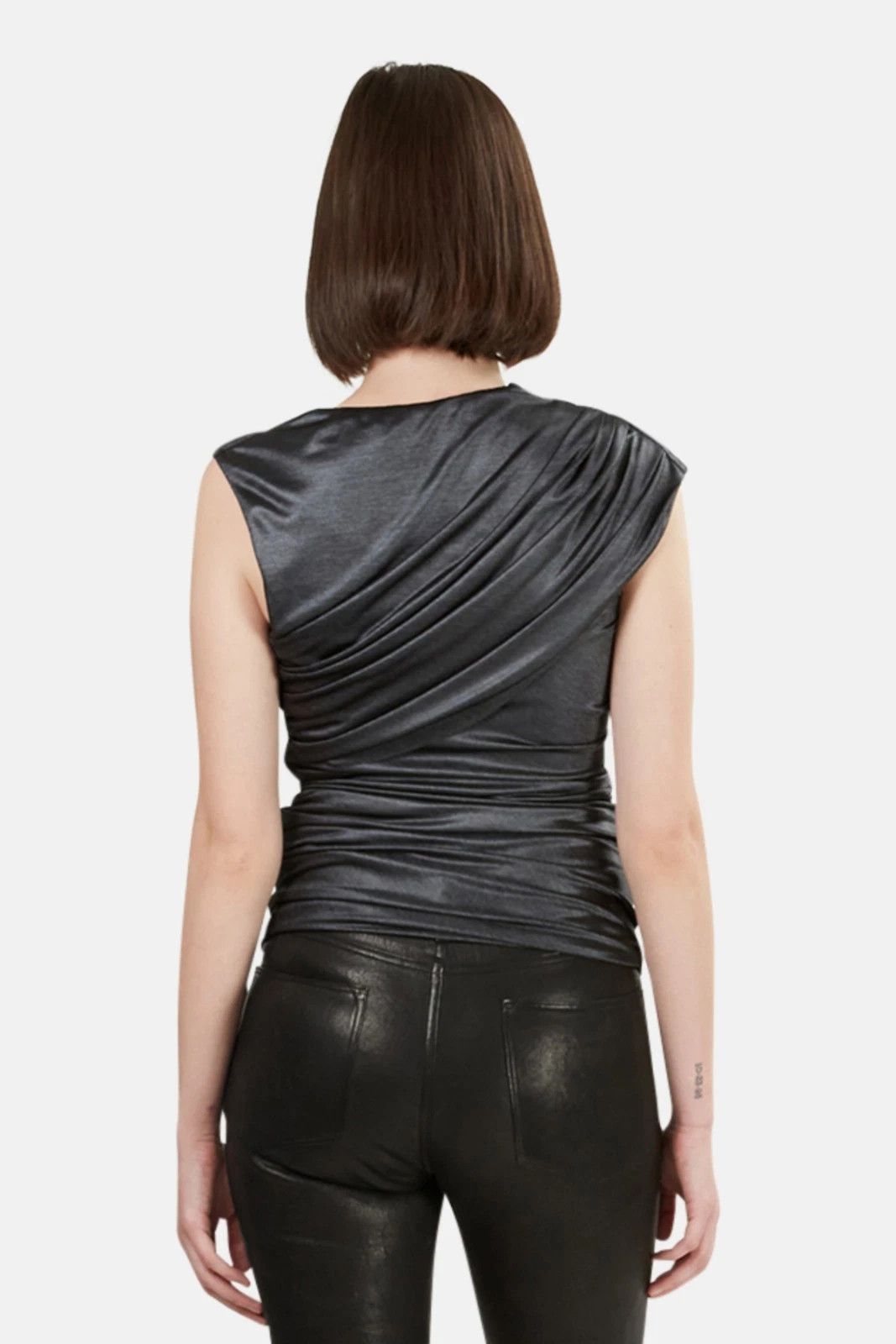 Alexander Wang Metallic Blouse NWT Going Out Party Retro Travel Size M / US 6-8 / IT 42-44 - 3 Thumbnail