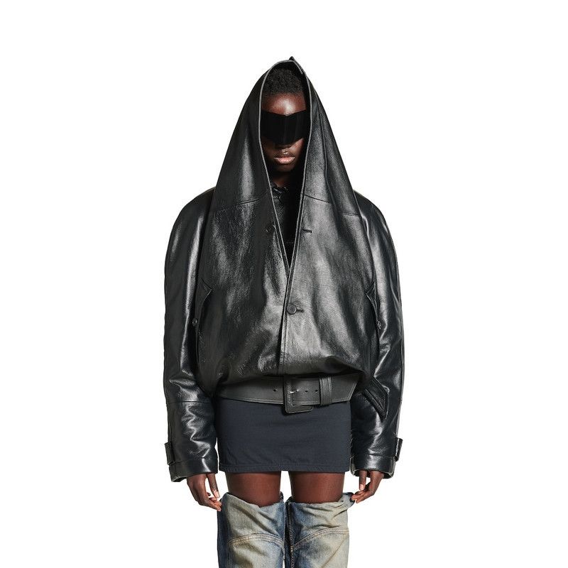 Balenciaga o1bcso1str0426 Flipped Jacket in Black Size S / US 4 / IT 40 - 5 Thumbnail