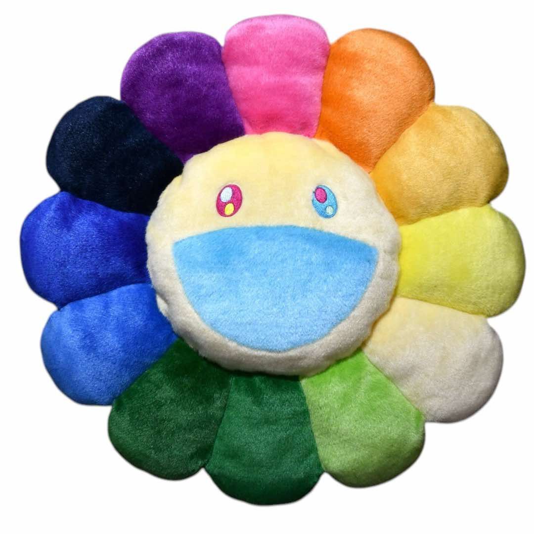 Takashi Murakami Takashi Murakami 60cm Rainbow white cushion pillow Size ONE SIZE - 1 Thumbnail