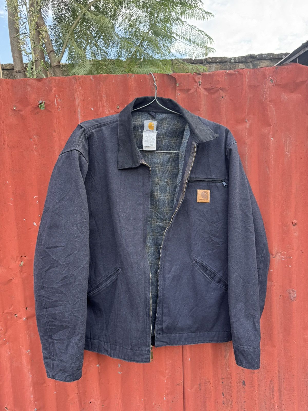 Carhartt Vintage Carhartt detroit blue Lined J97 PTL SMALL Jacket Size US XL / EU 56 / 4 - 11 Thumbnail