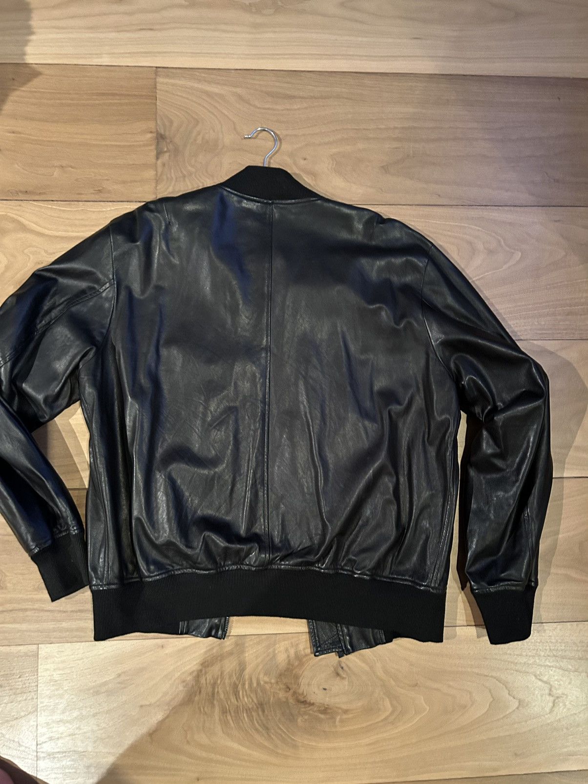 En Noir En Noir Calf Skin Leather Black Jacket Size US XL / EU 56 / 4 - 2 Thumbnail