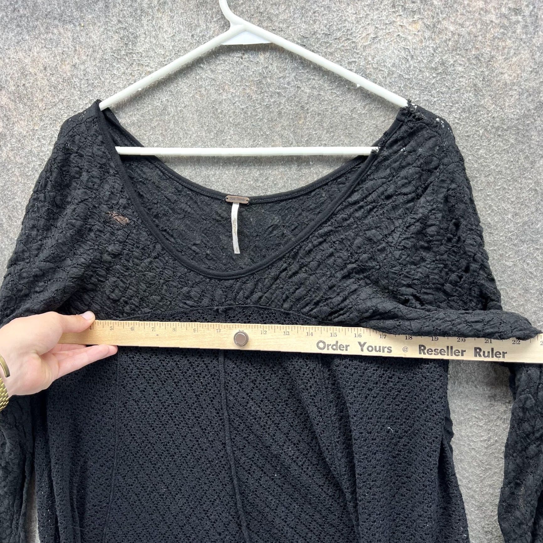 Free People Free People Womens Small Black Lace Knit Boho Long Sleeve Tunic User: Free People Womens Small Black Lace Knit Boho Long Sleeve Tunic Size S / US 4 / IT 40 - 5 Thumbnail