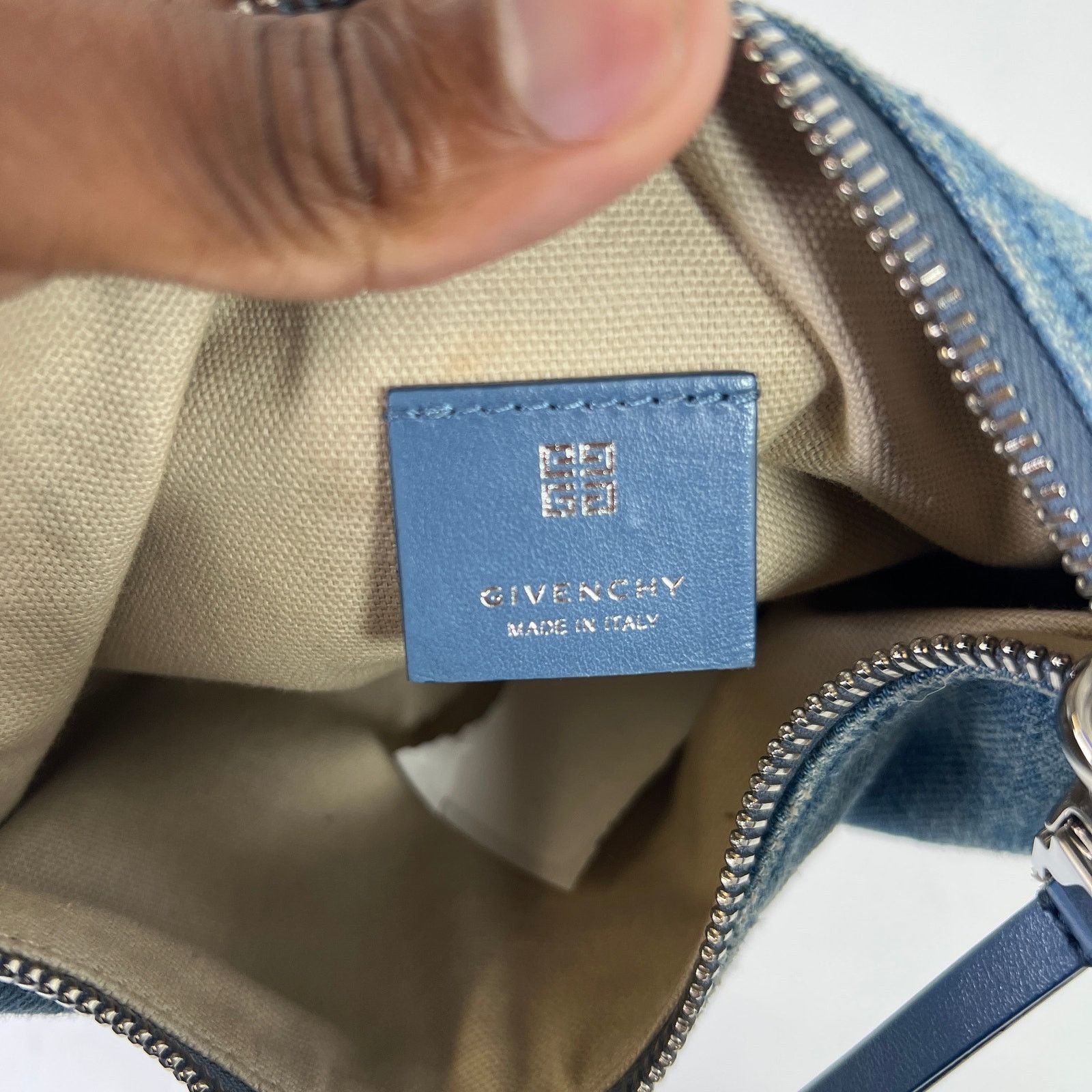 Givenchy Givenchy Washed Denim Voyou Mini Shoulder Bag Size ONE SIZE - 13 Thumbnail