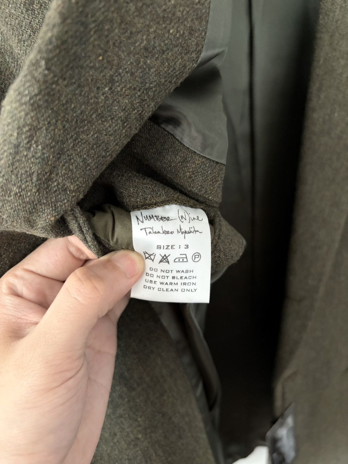 Number (N)ine Number (Nine) AW2004 “Give Peace A Chance” Tweel Wool Jacket Size US L / EU 52-54 / 3 - 5 Thumbnail