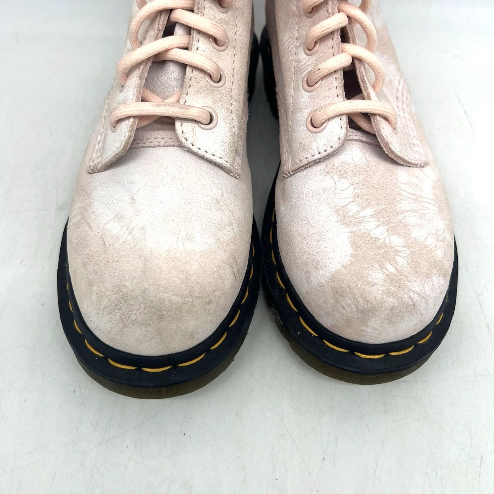 Dr. Martens VINTAGE Dr. Martens 1460 Boots Women Size 5 UK/EU 36 Pink Tie Dye Suede Punk Ankle Boots Size US 5 / IT 35 - 2 Thumbnail