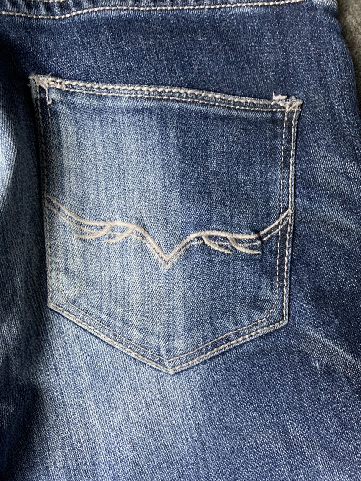 GOSTAR DE FUGA × If Six Was Nine × Le Grande Bleu (L.G.B.) 2000s Fuga Claw Marks Jeans Vkei Style Size US 29 - 14 Thumbnail