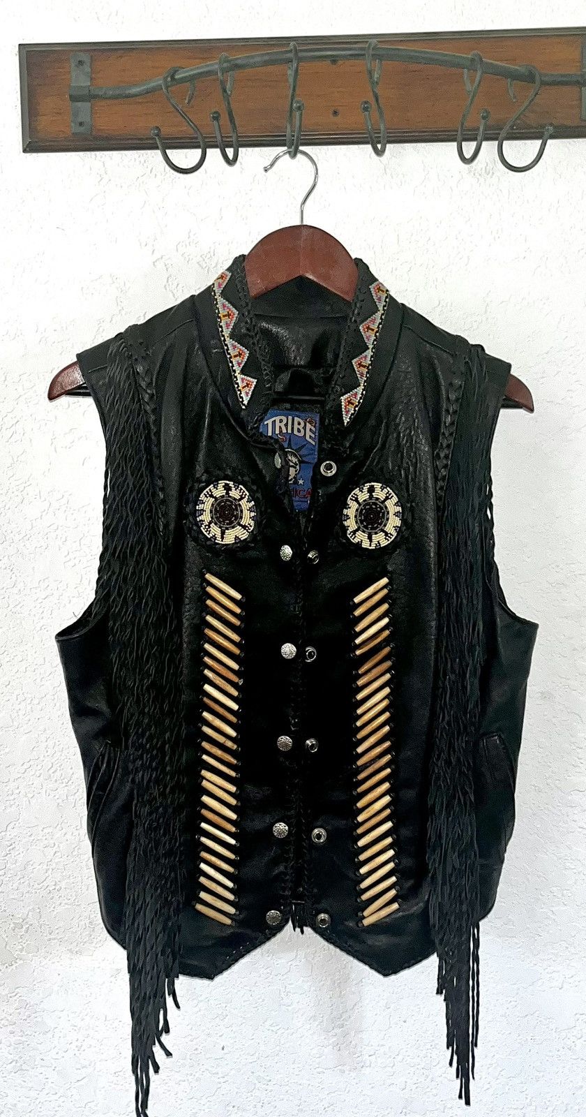 Tribal Streetwear Genuine Leather Motorcycle Women’s Vest Size XL / US 12-14 / IT 48-50 - 1 Thumbnail