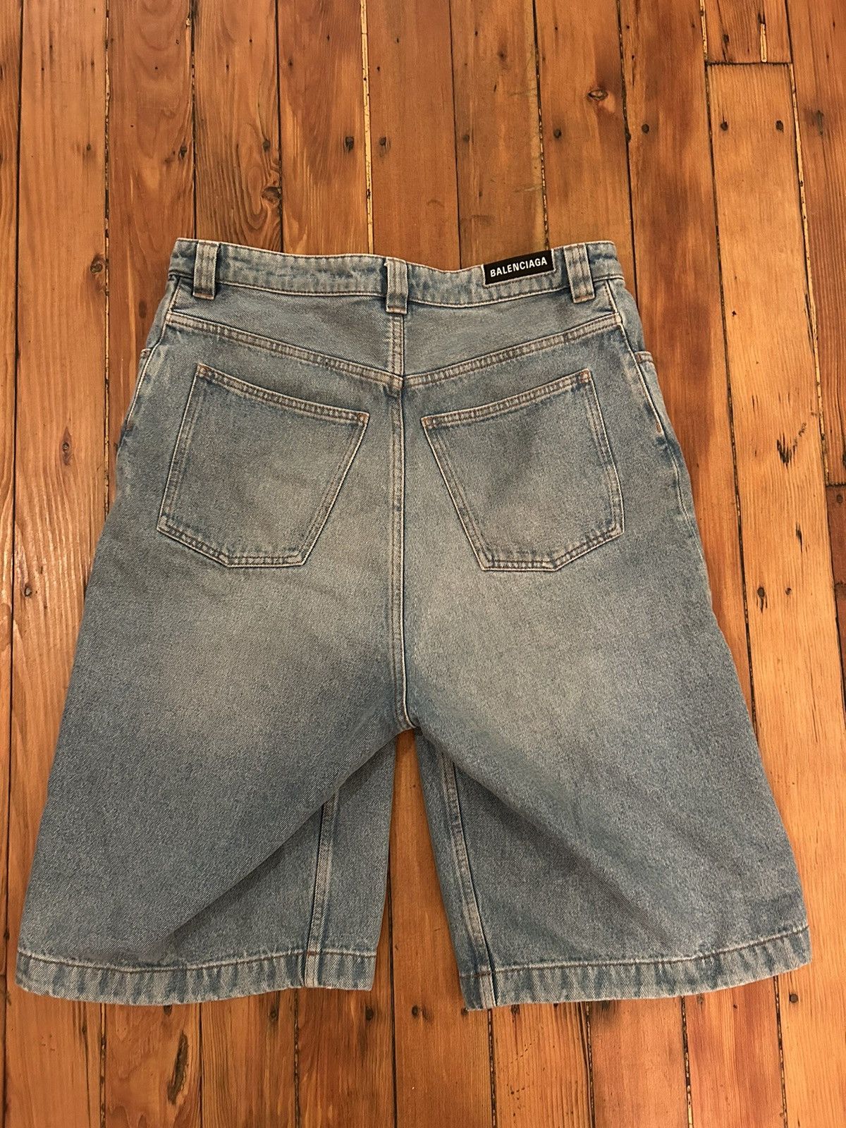 Balenciaga Balenciaga Denim Shorts Size US 31 - 6 Thumbnail