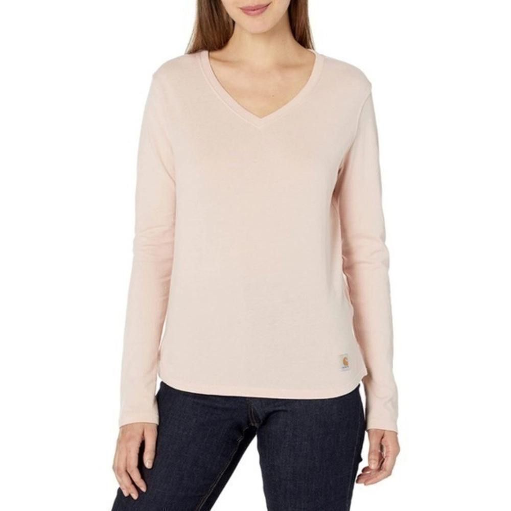 Carhartt Carhartt Women's Relaxed Long-Sleeve V-Neck T-Shirt Size XXL / US 16-18 / IT 52-54 - 1 Thumbnail