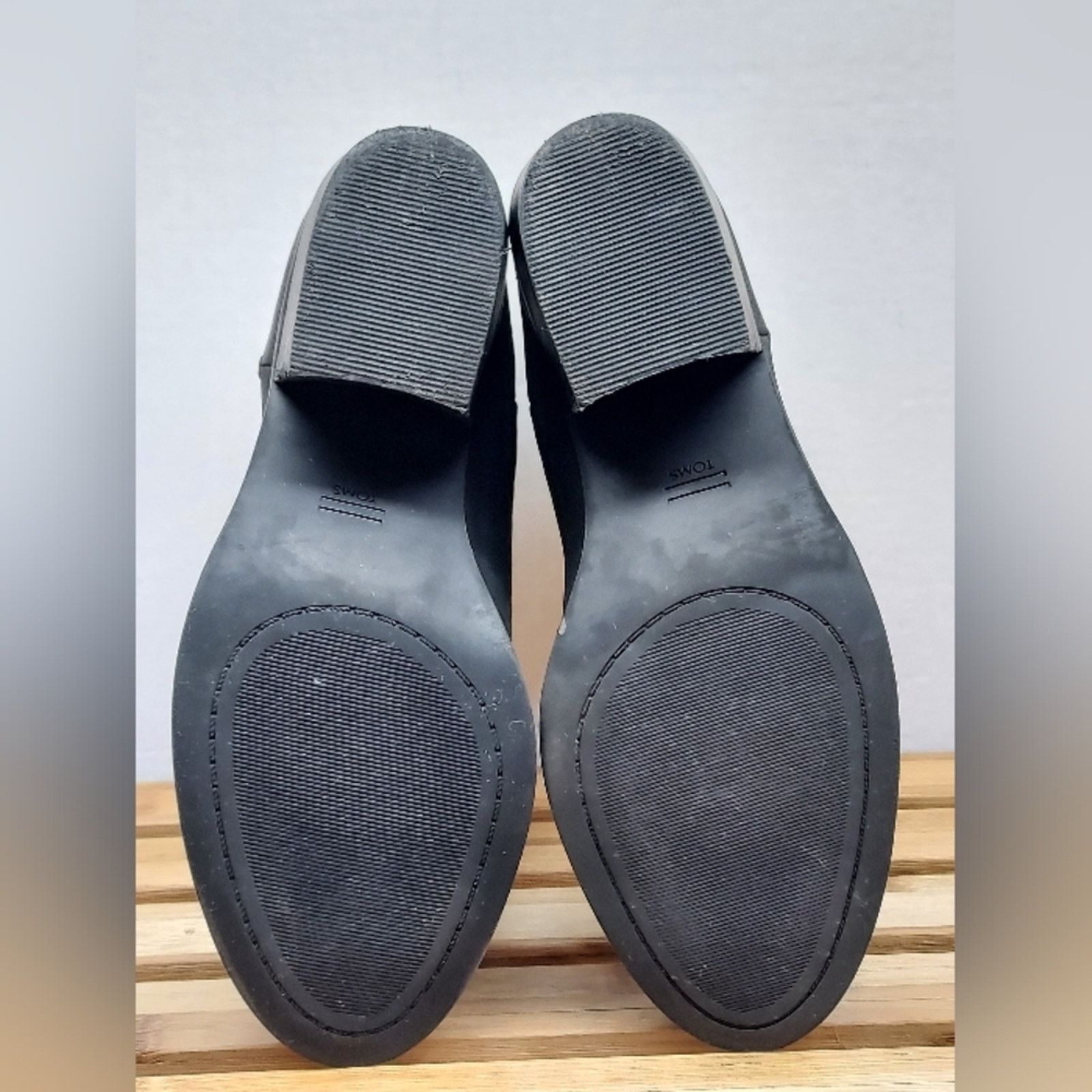 Toms TOMS Womens Black Everly Leather Pull On Ankle Boots Size 9 Size US 9 / IT 39 - 4 Thumbnail
