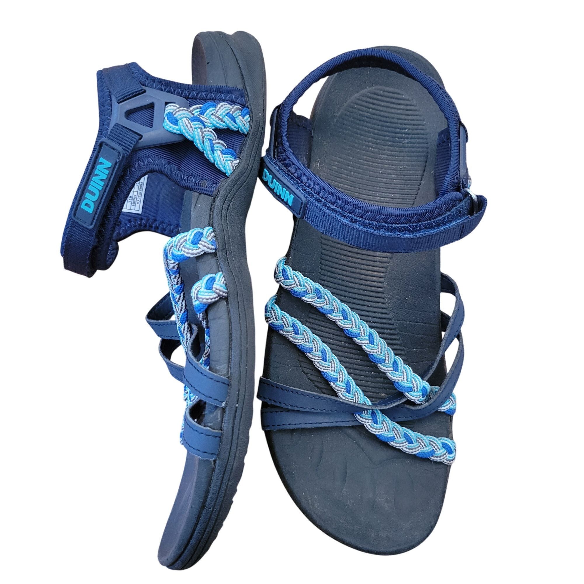 Other Duinn Blue Braided Strap Sandals 40 Hiking Walking Outdoors Size US 10 / IT 40 - 1 Thumbnail