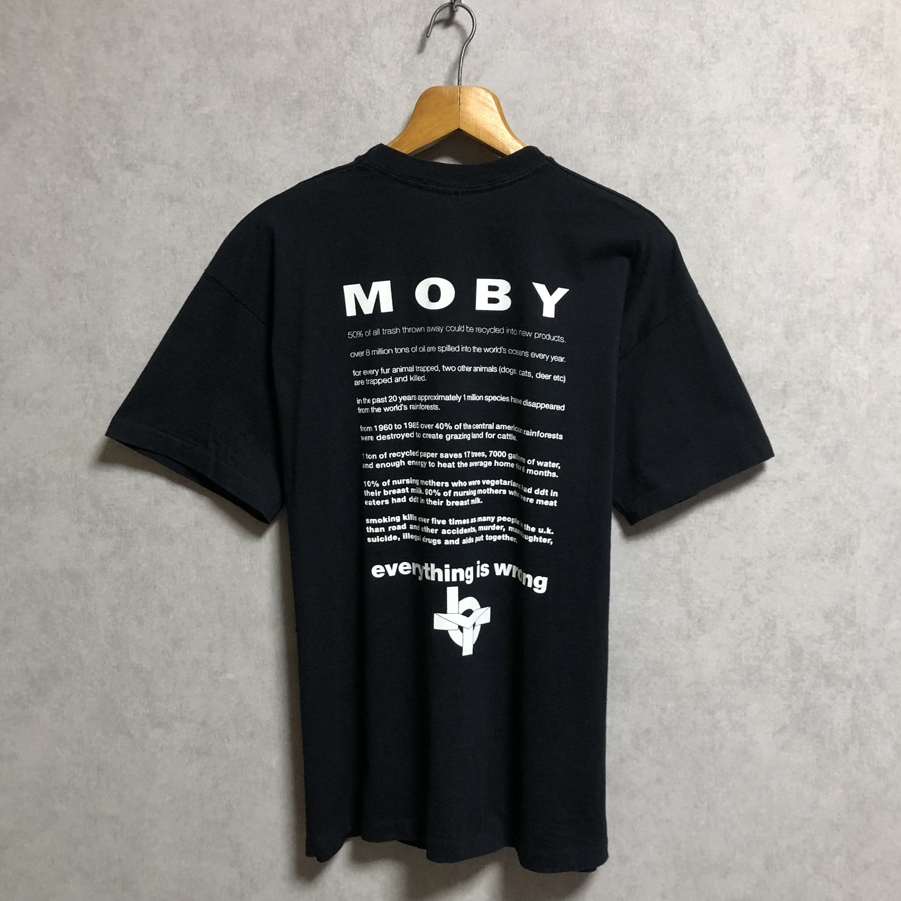 Band Tees Vintage 1995 MOBY Everything Is Wrong Tee Size US XL / EU 56 / 4 - 2 Thumbnail
